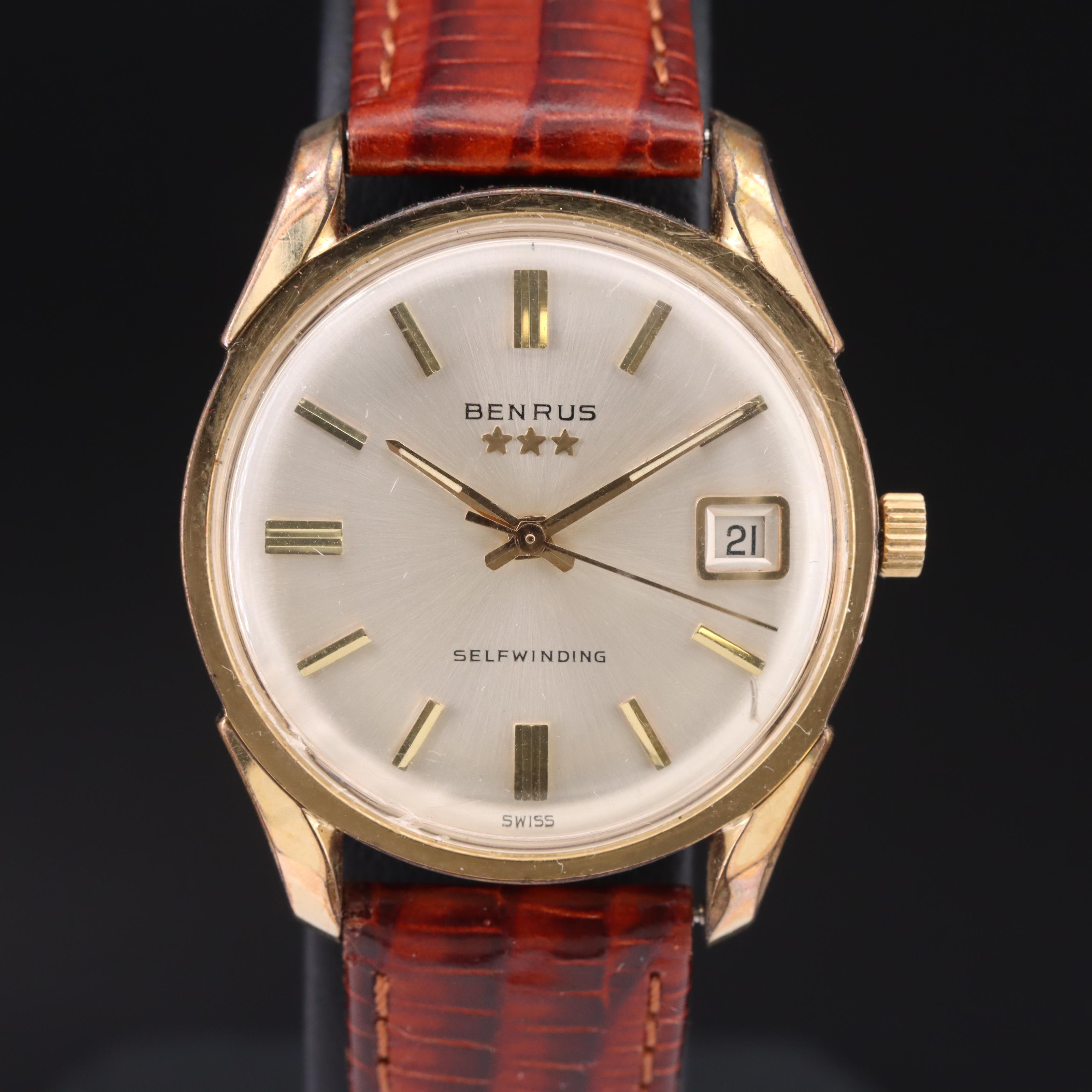 Vintage Benrus Three Stars Self Winding Watch