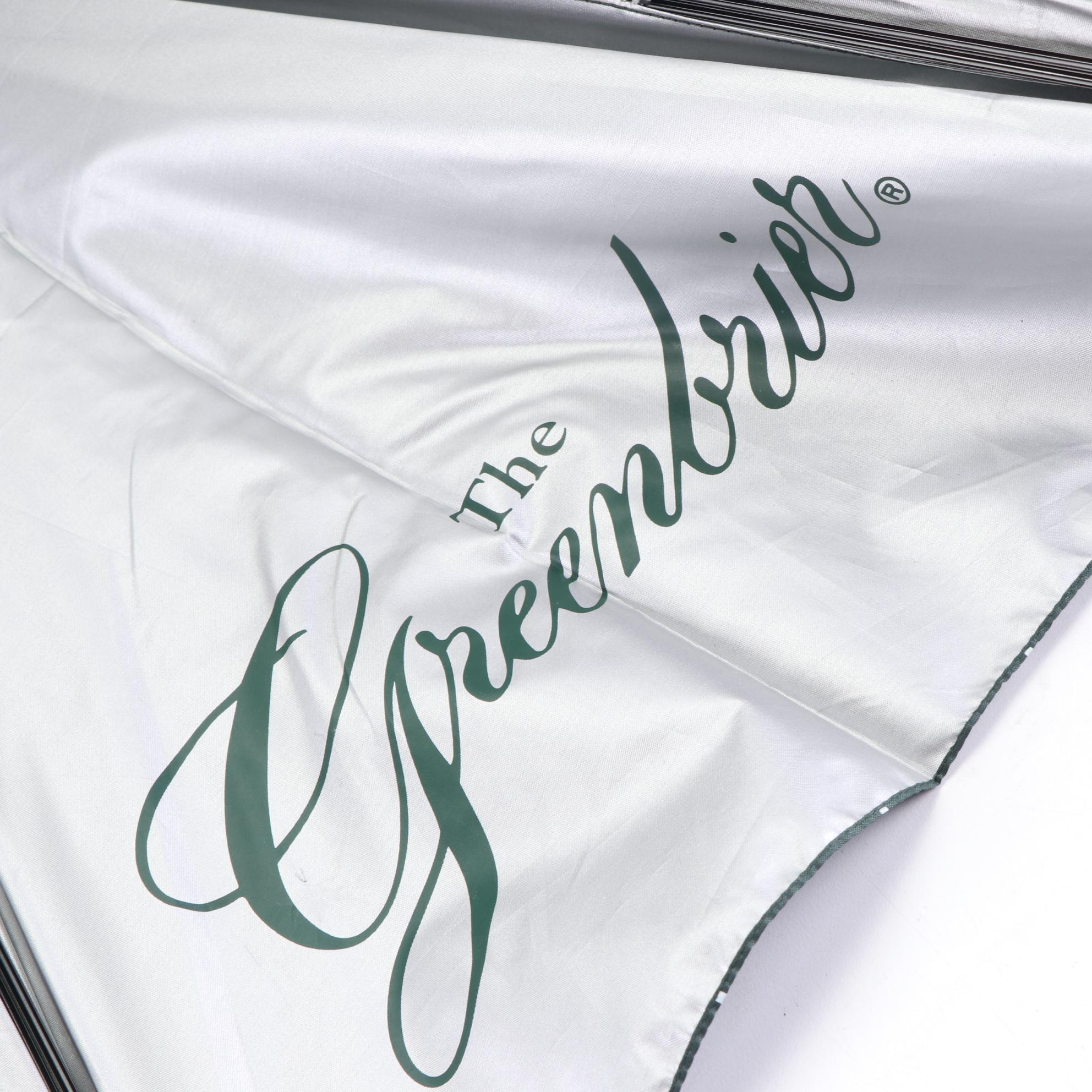 Ritz-Carlton and Greenbrier Resort Logo Golf Umbrellas