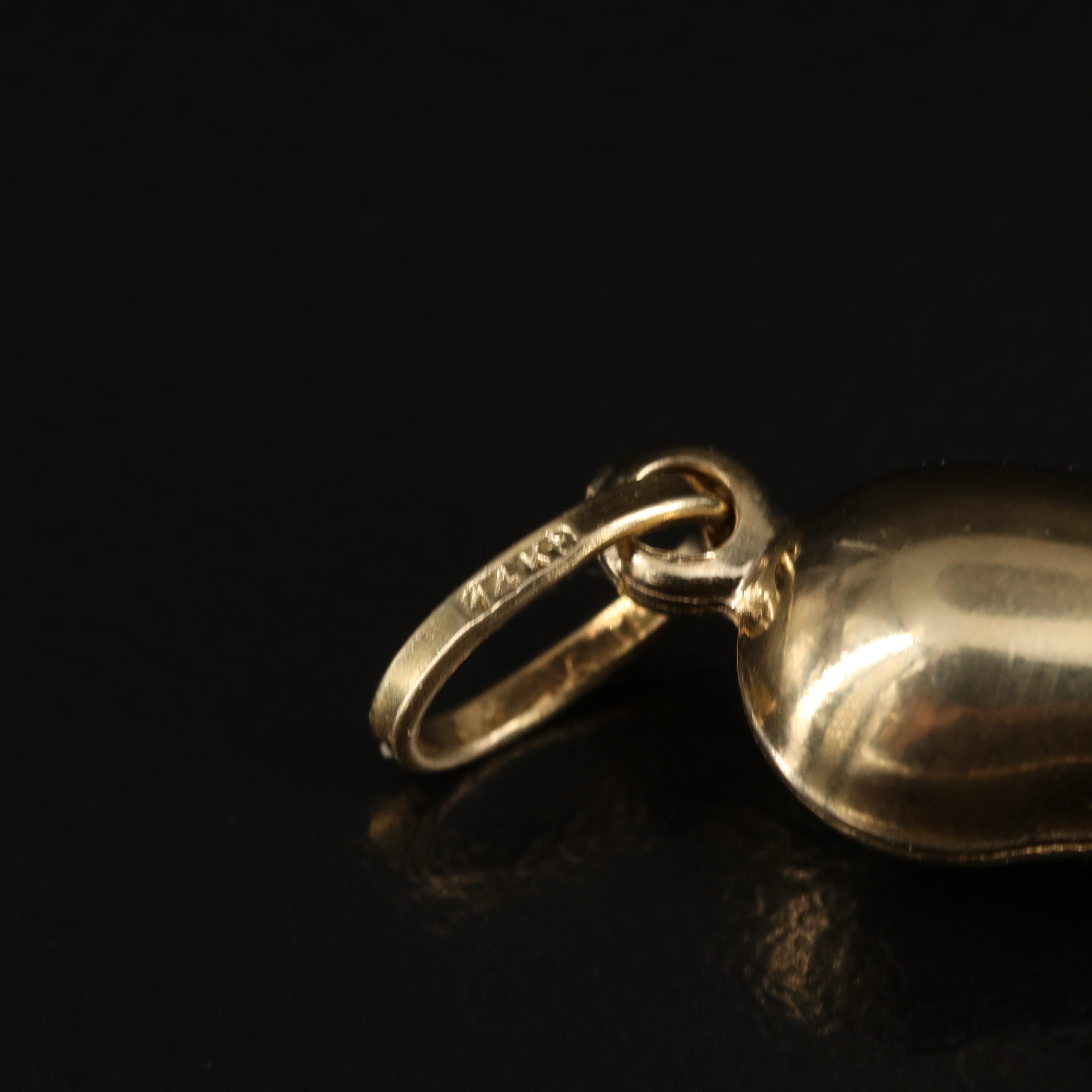 Italian 14K Cornicello Pendant