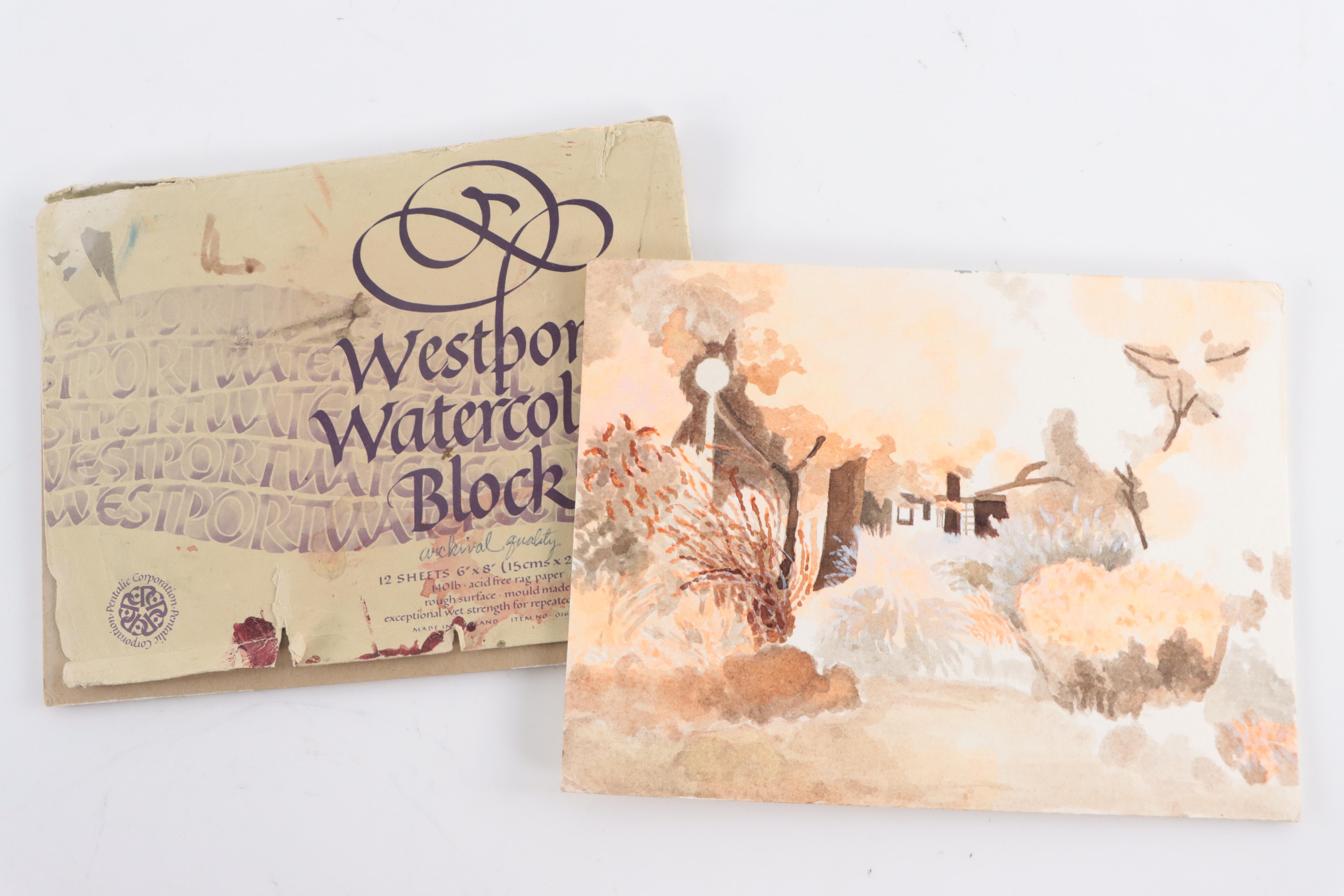 Katrina Halter Ink and Watercolor Figurative and Abstract Sketches, More