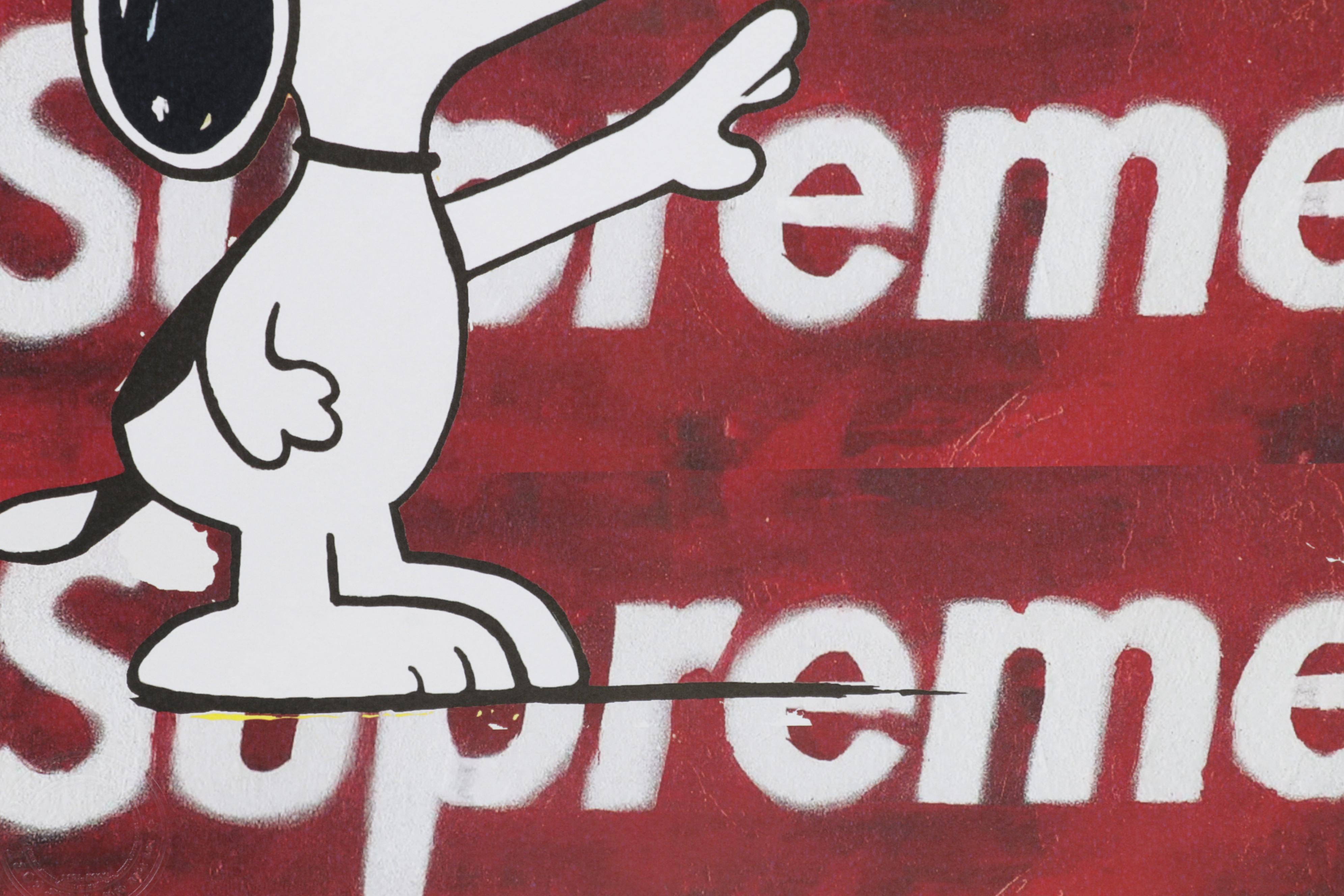 Death NYC Snoopy Supreme Pop Art Print