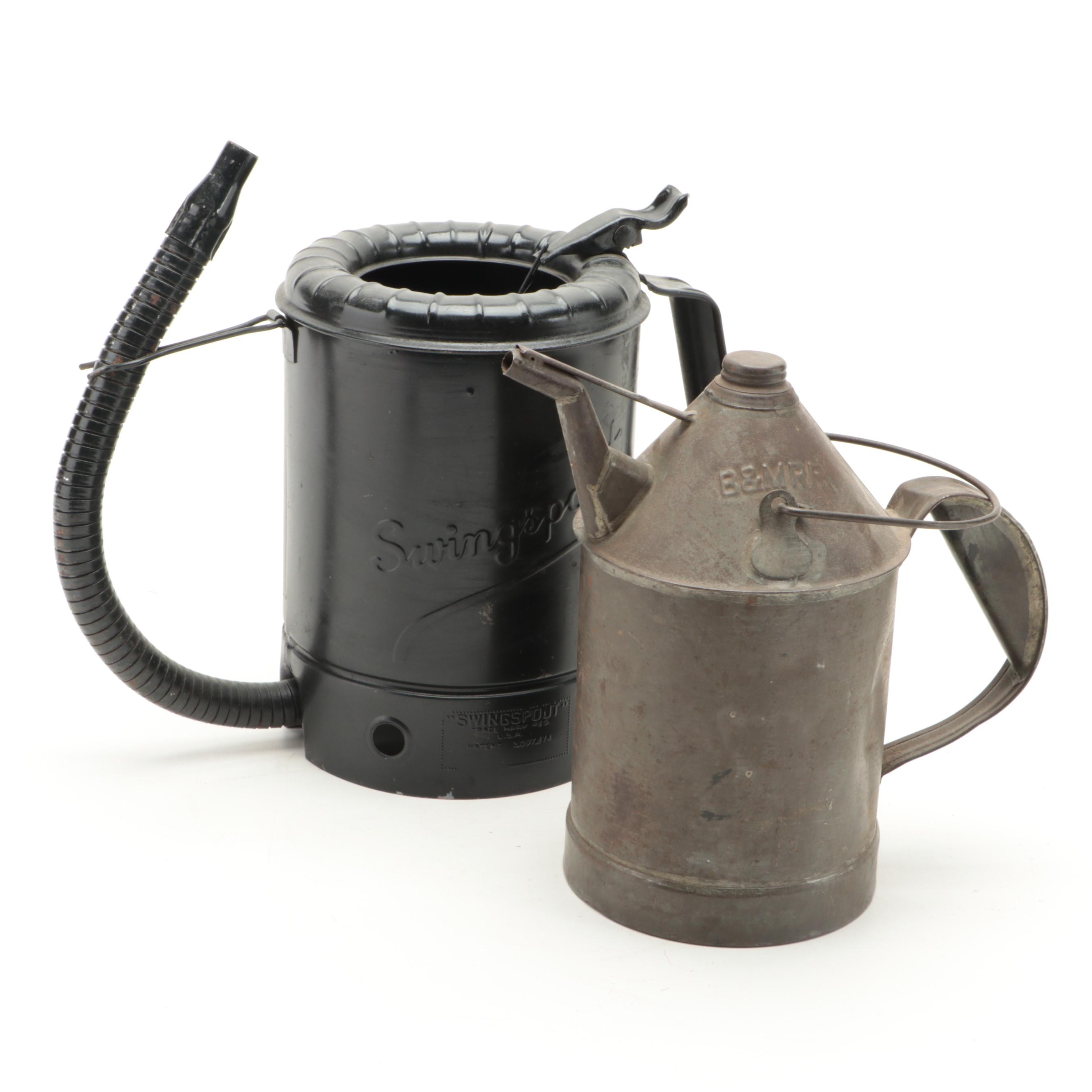 Swingspout Oil Can with Other Metal Oil Can