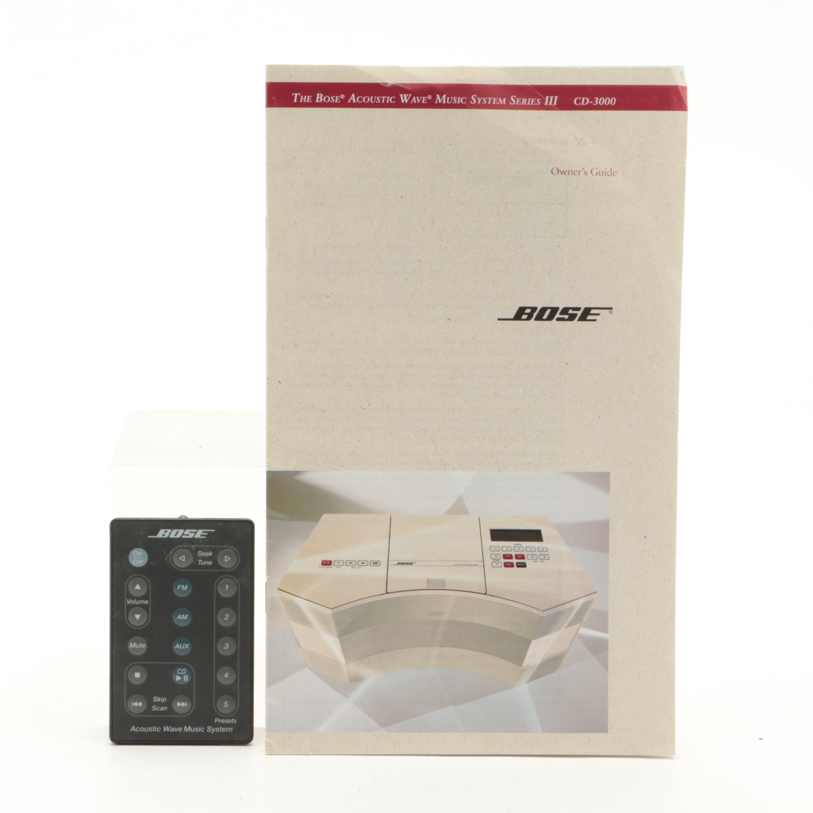 Bose Acoustic Wave® Music System and Bose Wave Connect Kit Docking Station