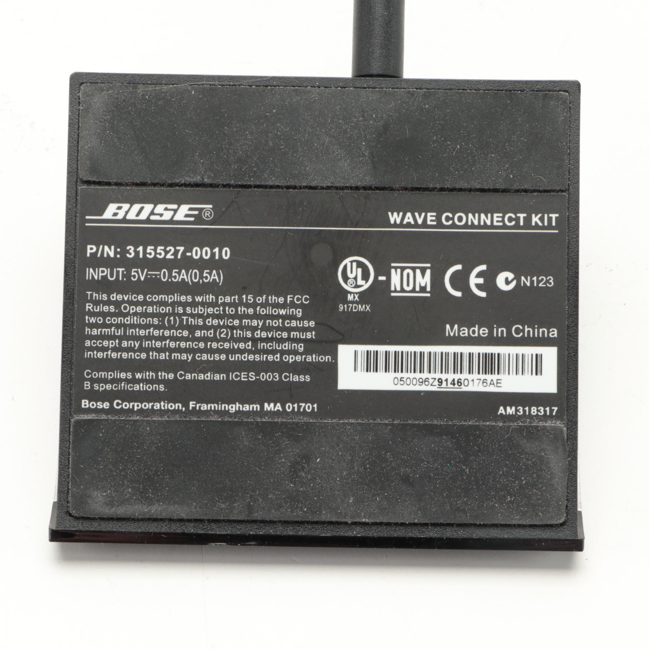 Bose Acoustic Wave® Music System and Bose Wave Connect Kit Docking Station