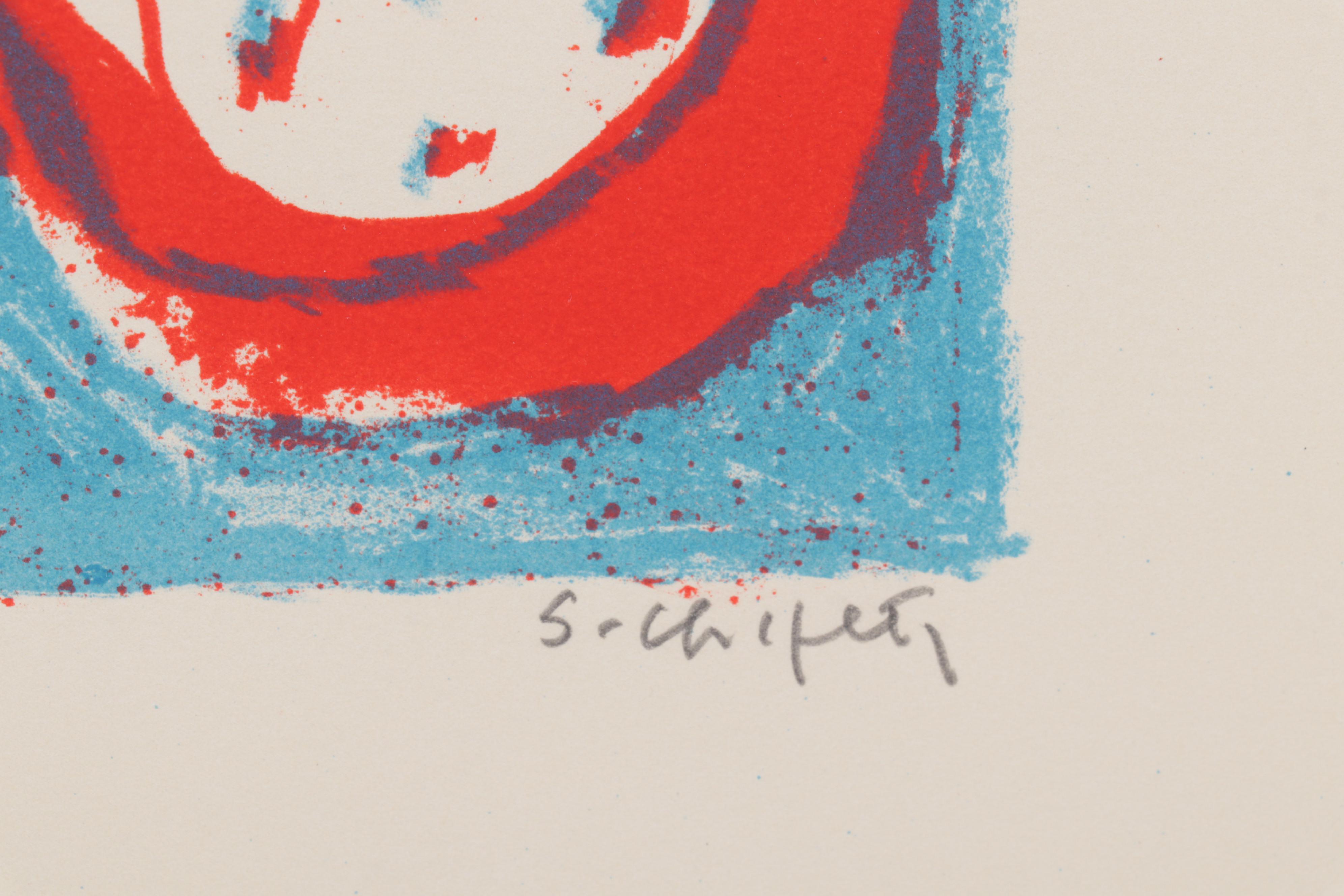 Sidney Chafetz Color Lithograph "Lauren's Cats," 1994