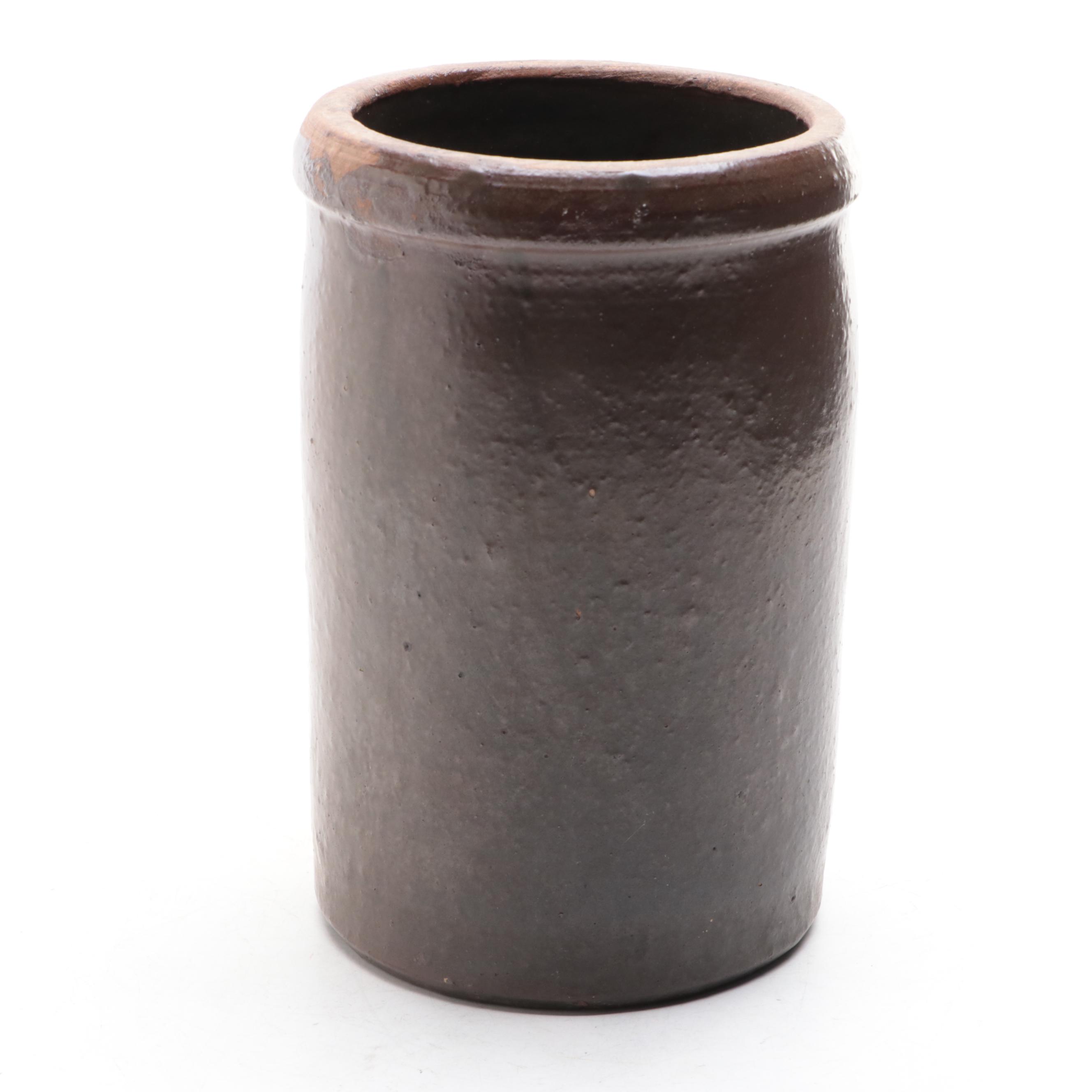 Hamilton & Jones and Other Salt Glazed Stoneware Crock, 20th Century