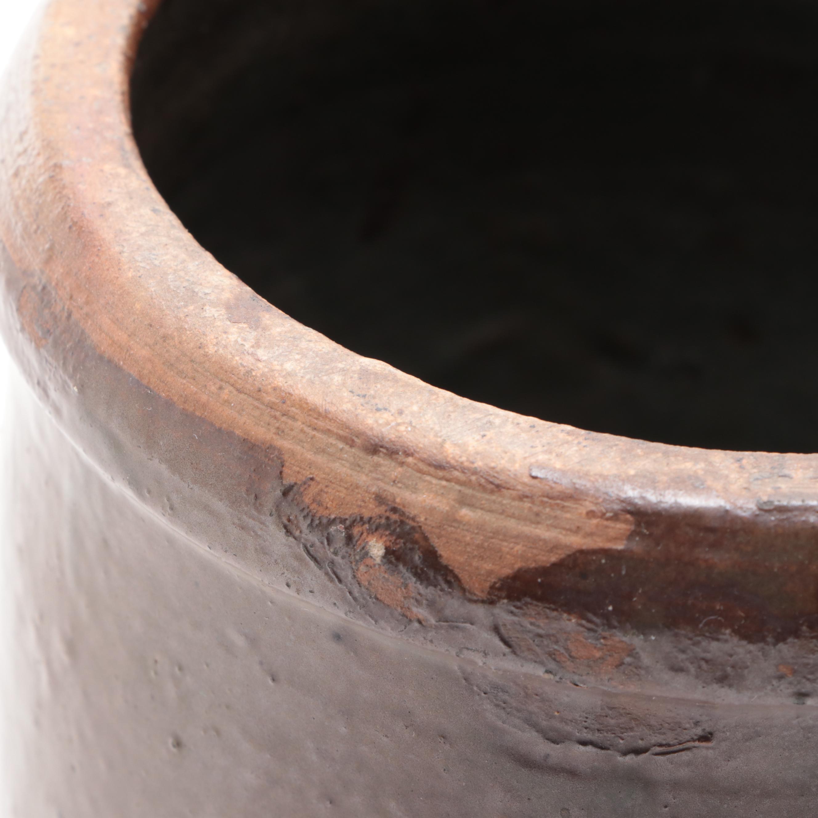 Hamilton & Jones and Other Salt Glazed Stoneware Crock, 20th Century