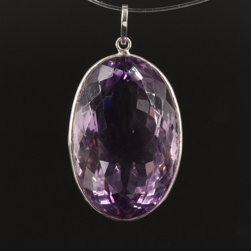 14K Amethyst Pendant