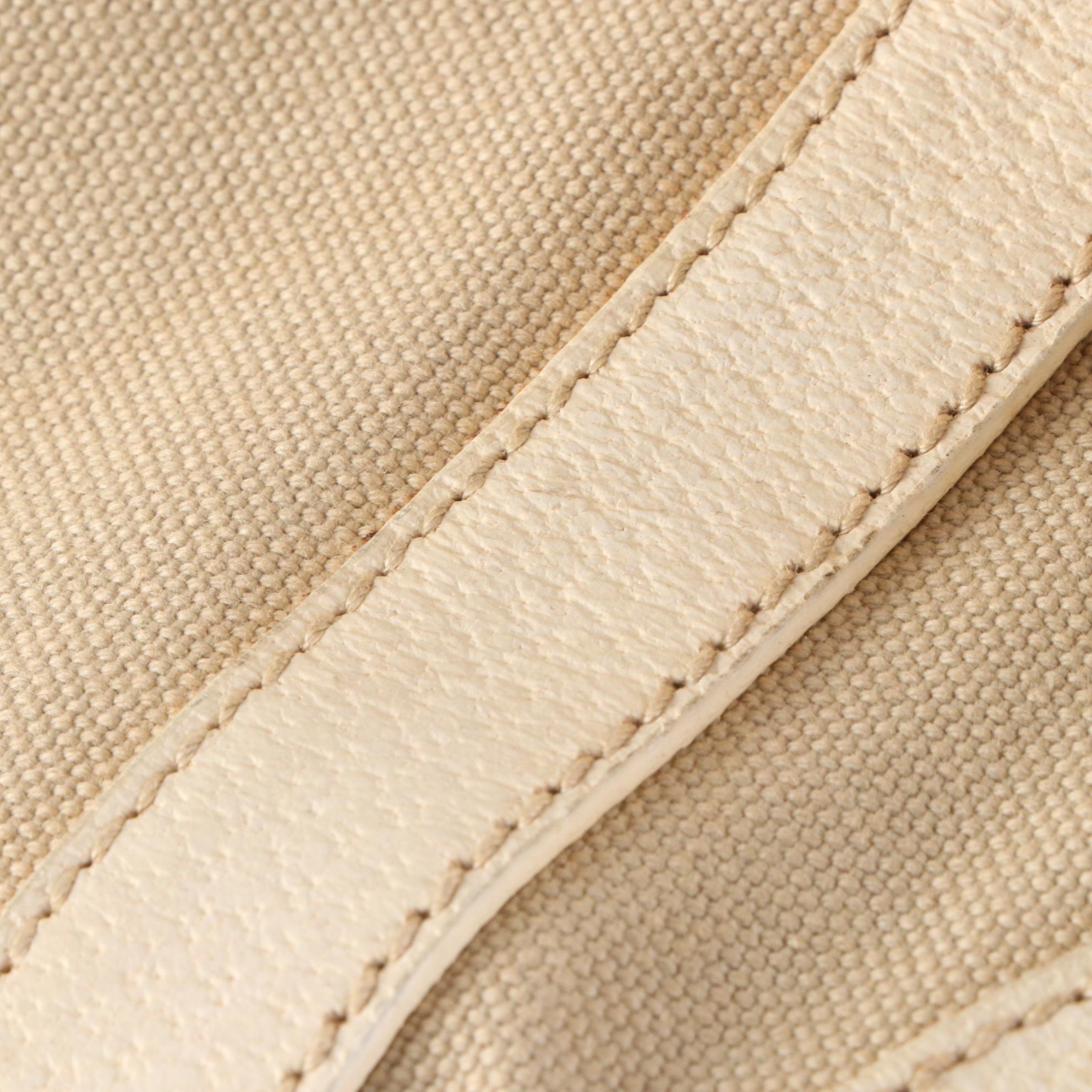 Prada Canvas and Studded Leather Tote Bag