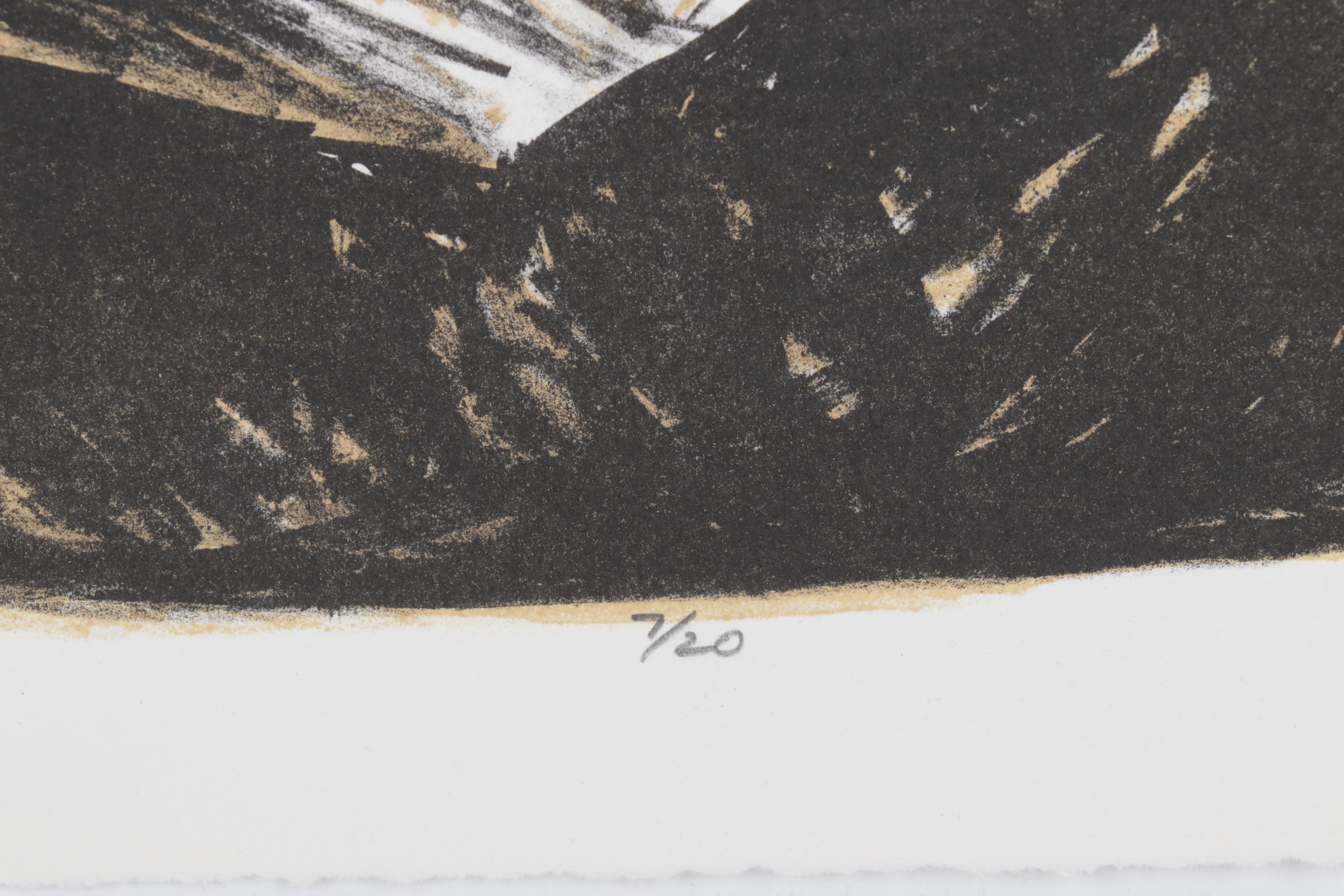 Sidney Chafetz Color Lithograph "Mirror Image," 1996