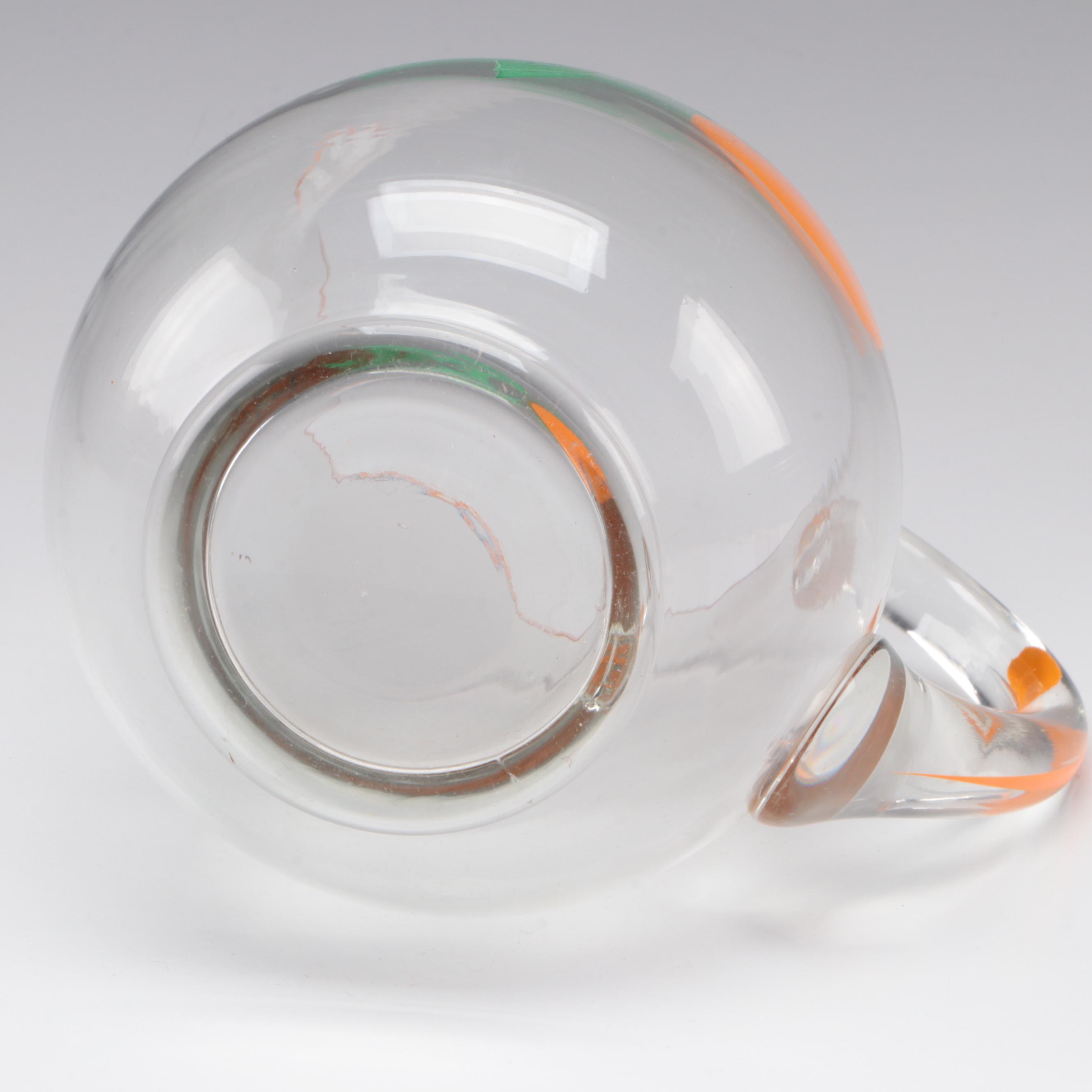 Glass Juice Pitcher and Drinking Vessels