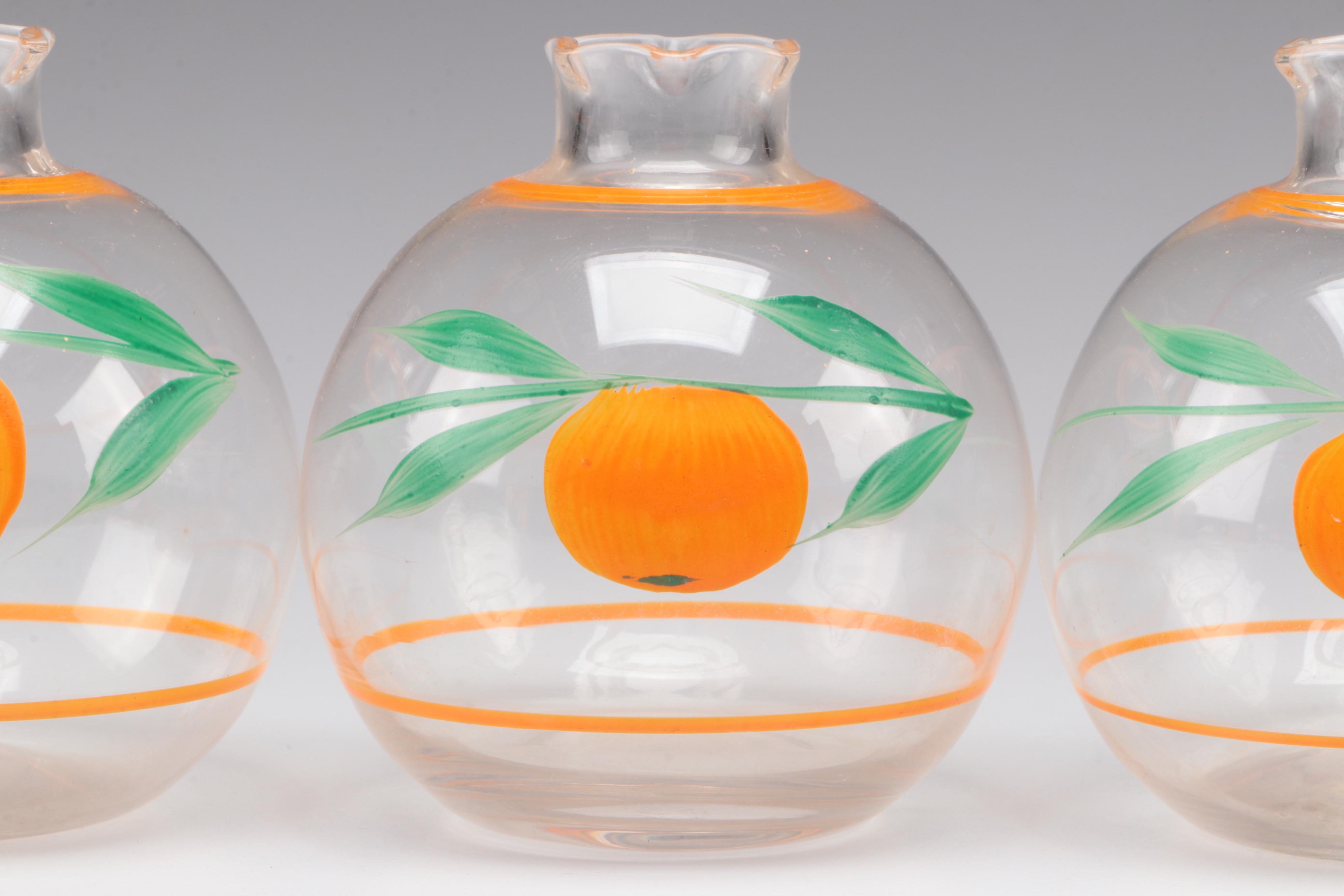 Glass Juice Pitcher and Drinking Vessels