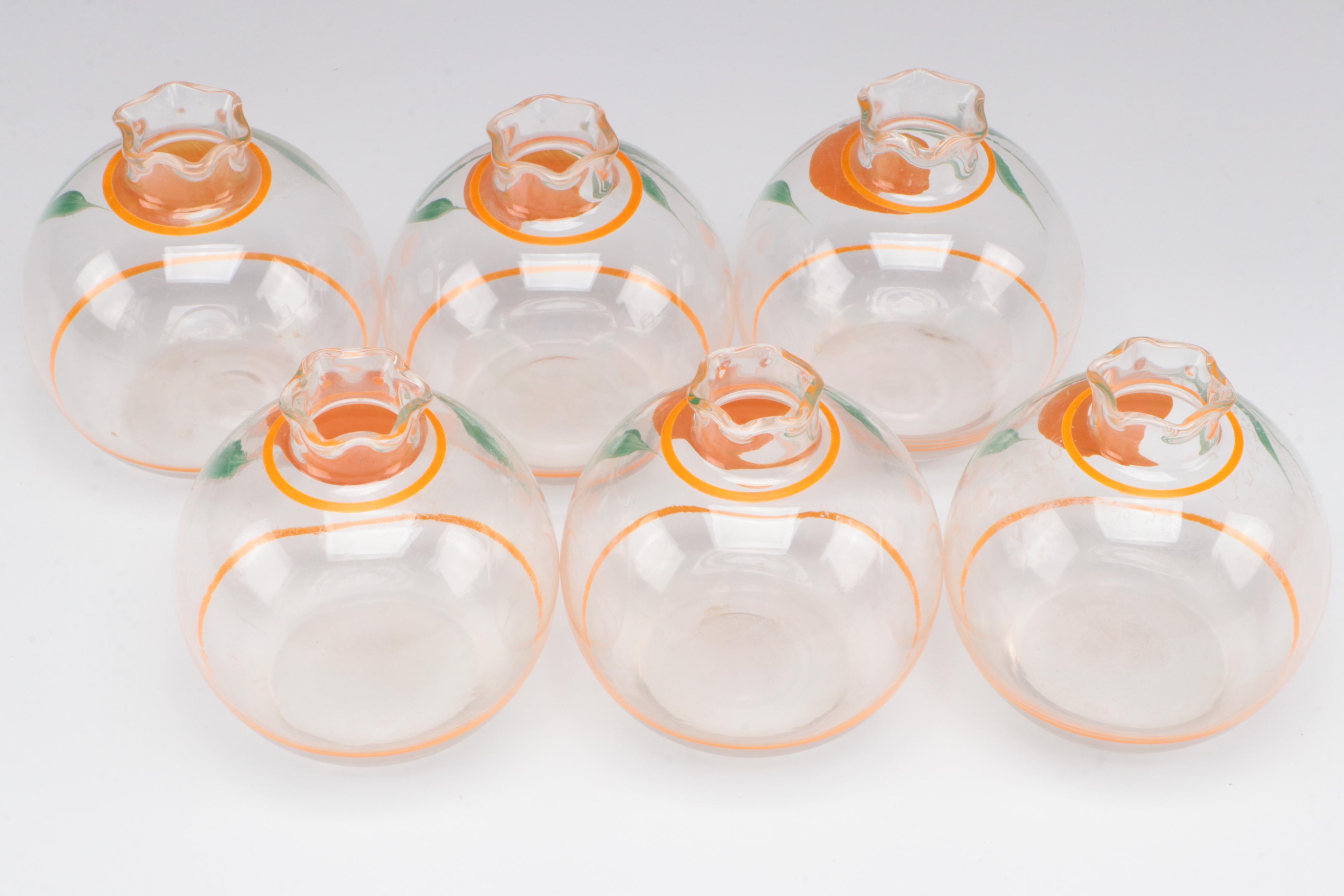 Glass Juice Pitcher and Drinking Vessels