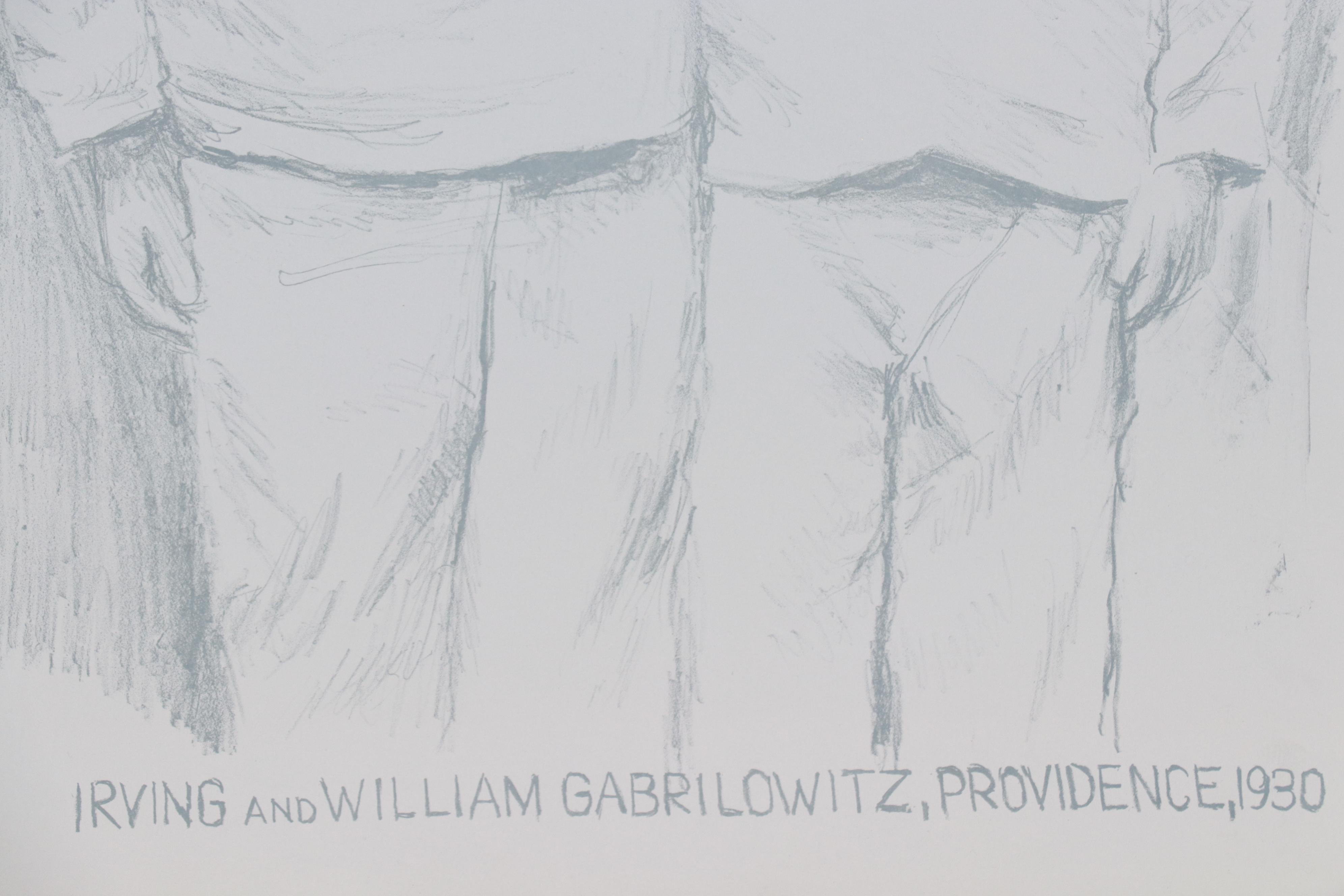 Sid Chafetz Lithographs "Philip and Rose Shafner" & "The Gabrilowitz Brothers"