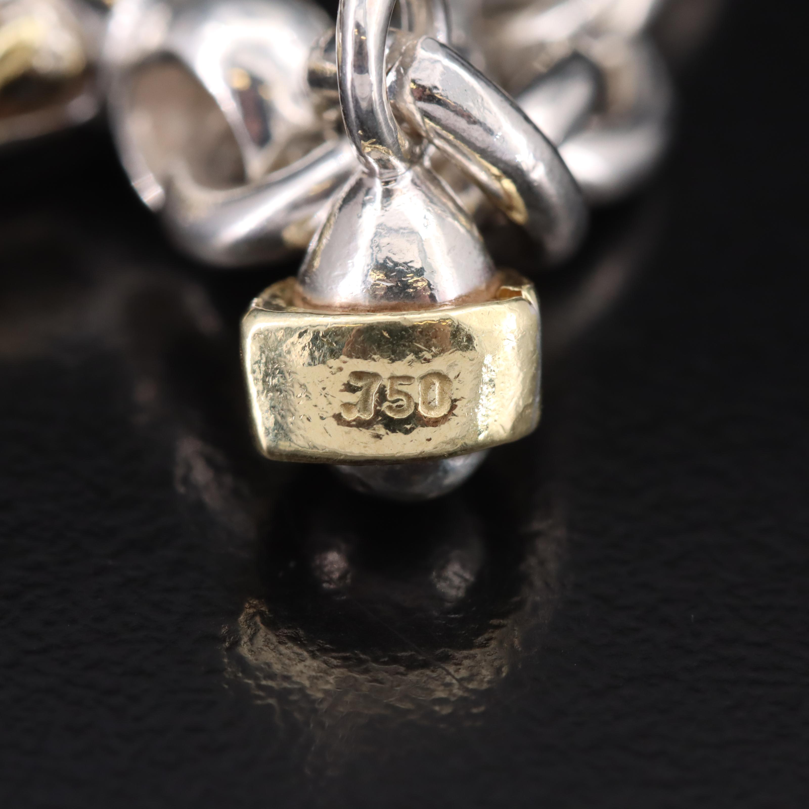 David Wysor Sterling Peridot, Topaz and Citrine Bracelet with 18K Accent