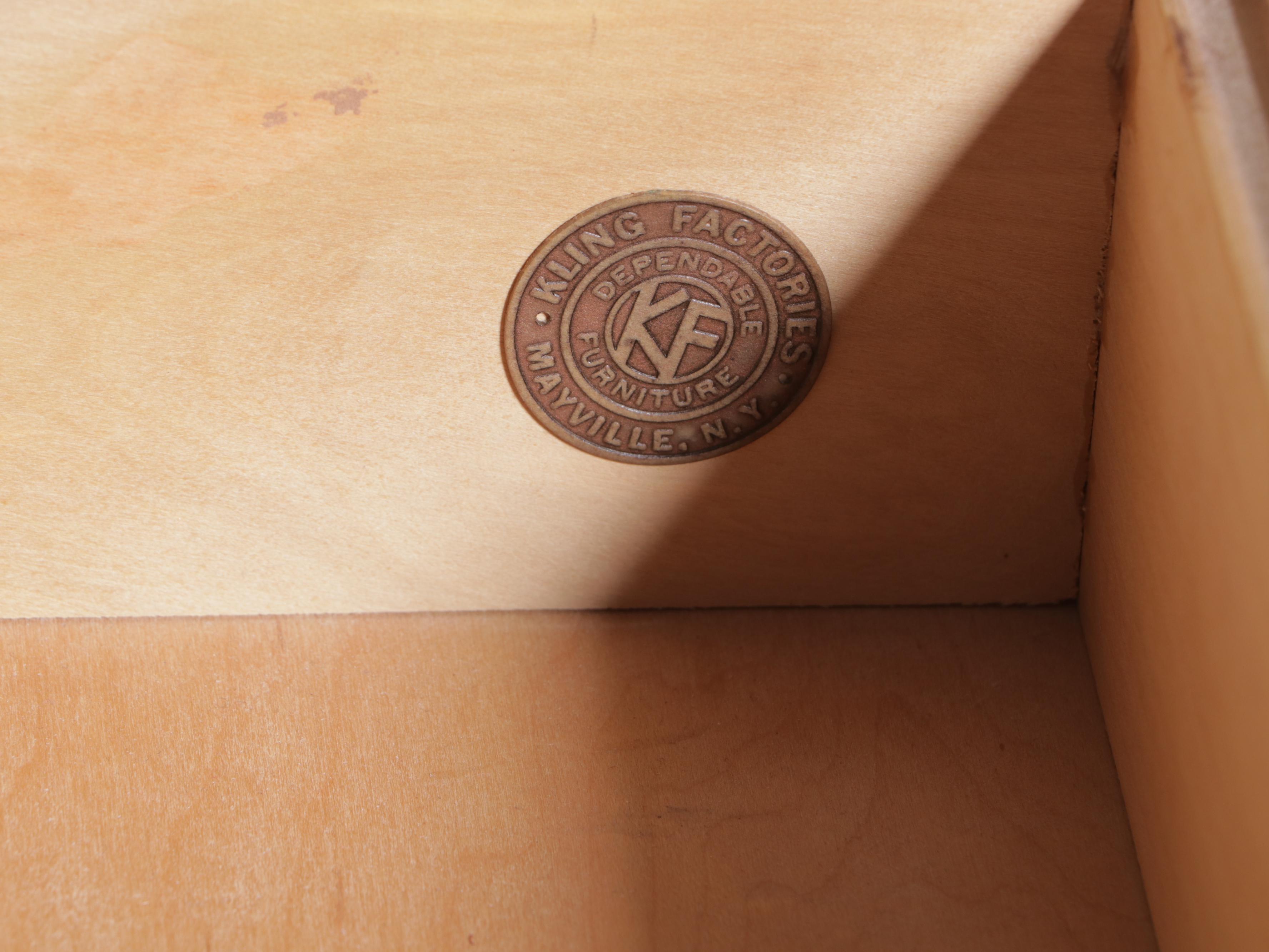 Kling Furniture Chippendale Style Maple Six-Drawer Dresser, 20th Century