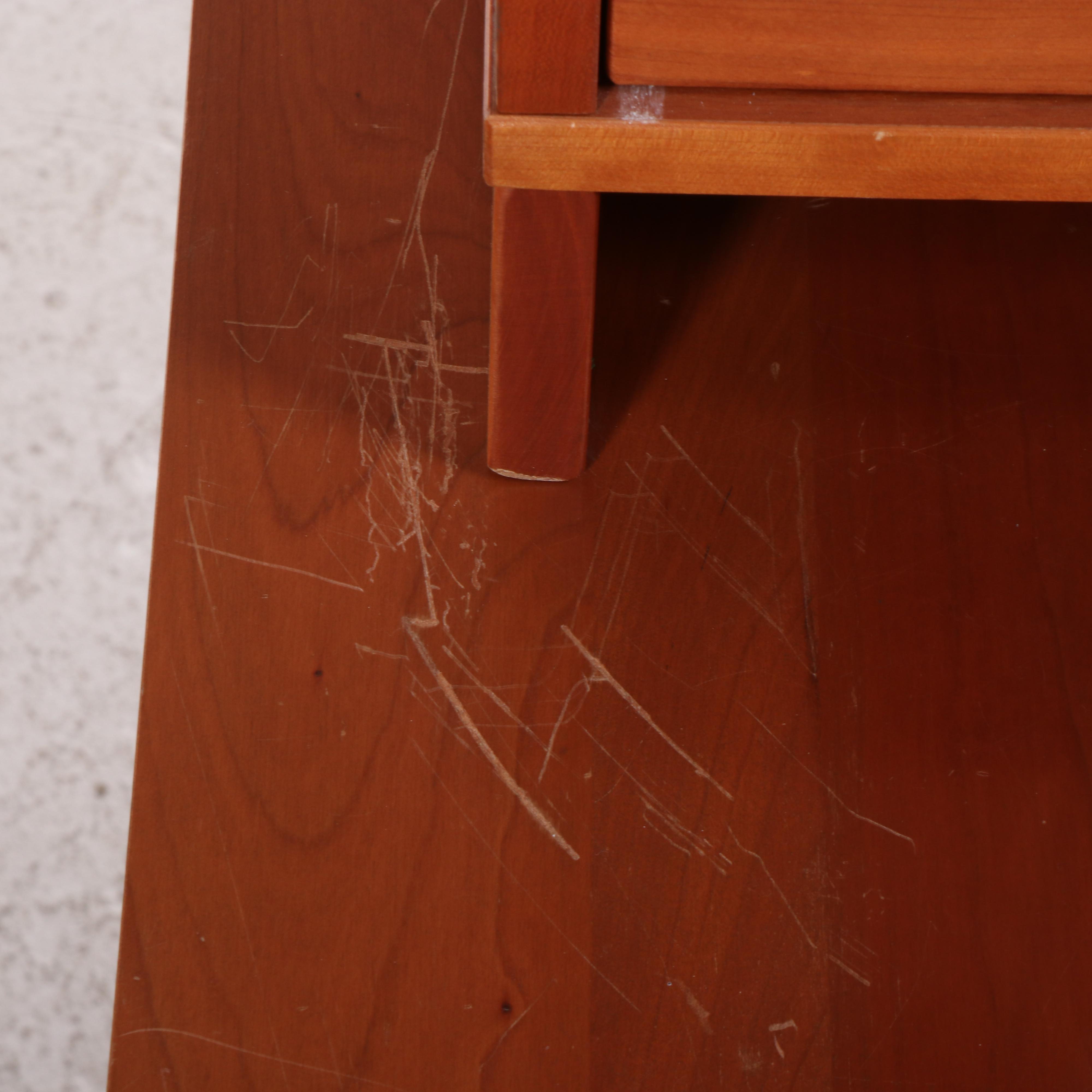 Four Cherrywood File Cabinets, Including Levenger
