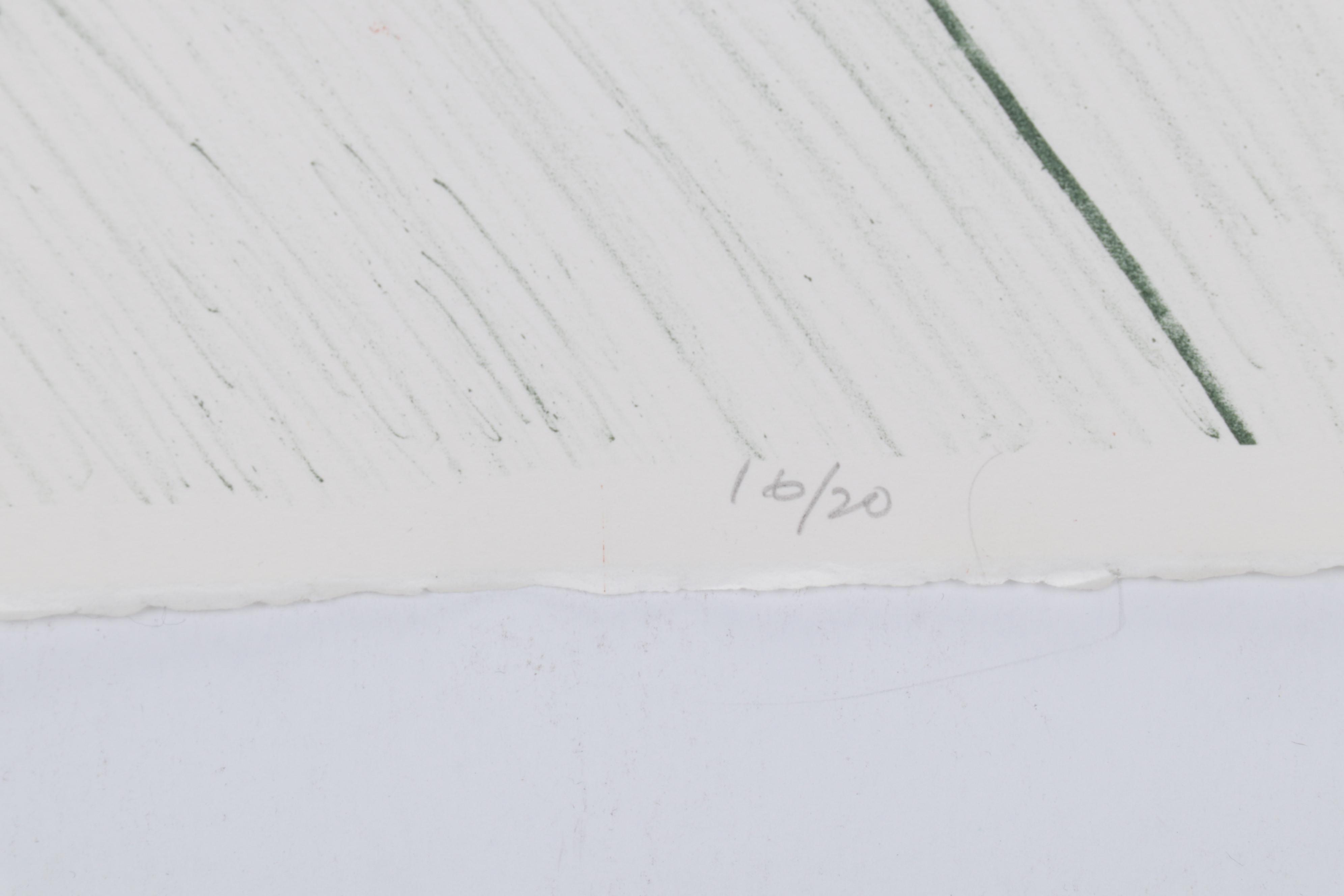 Sidney Chafetz Color Lithograph "Self Portrait," 1987