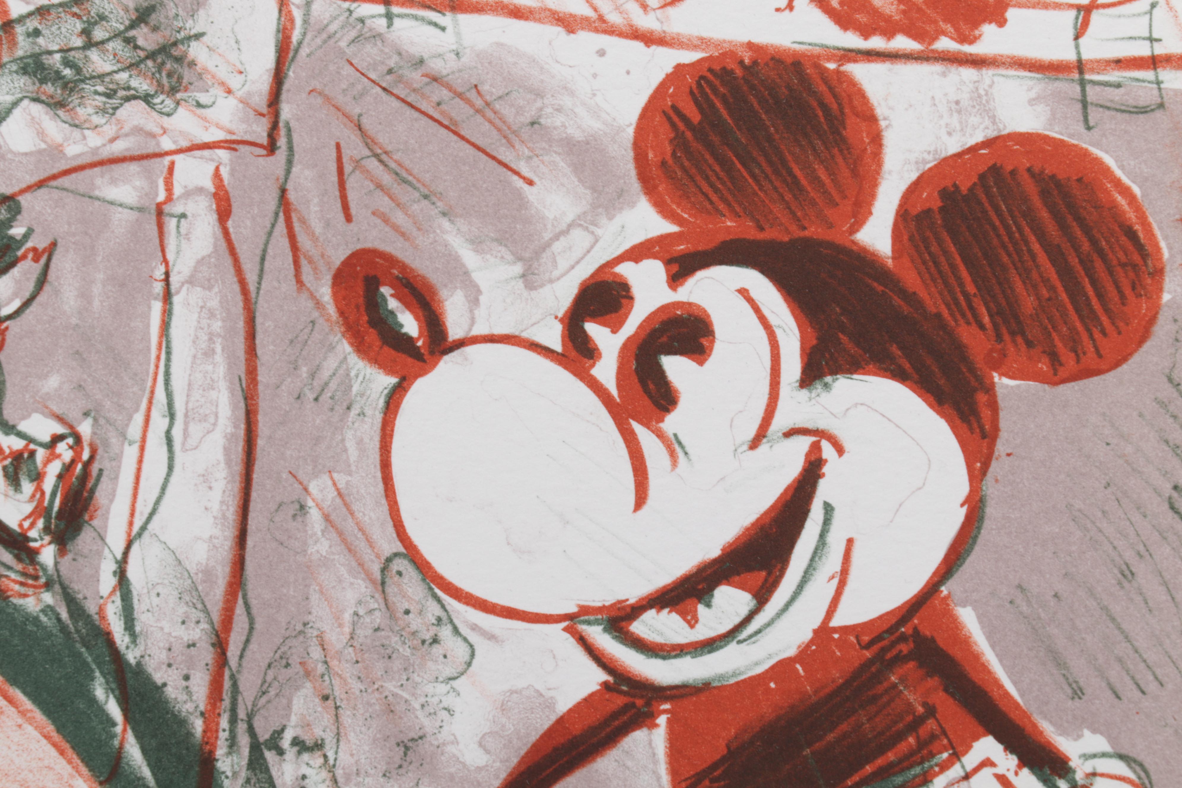 Sidney Chafetz Color Lithograph "Self Portrait," 1987