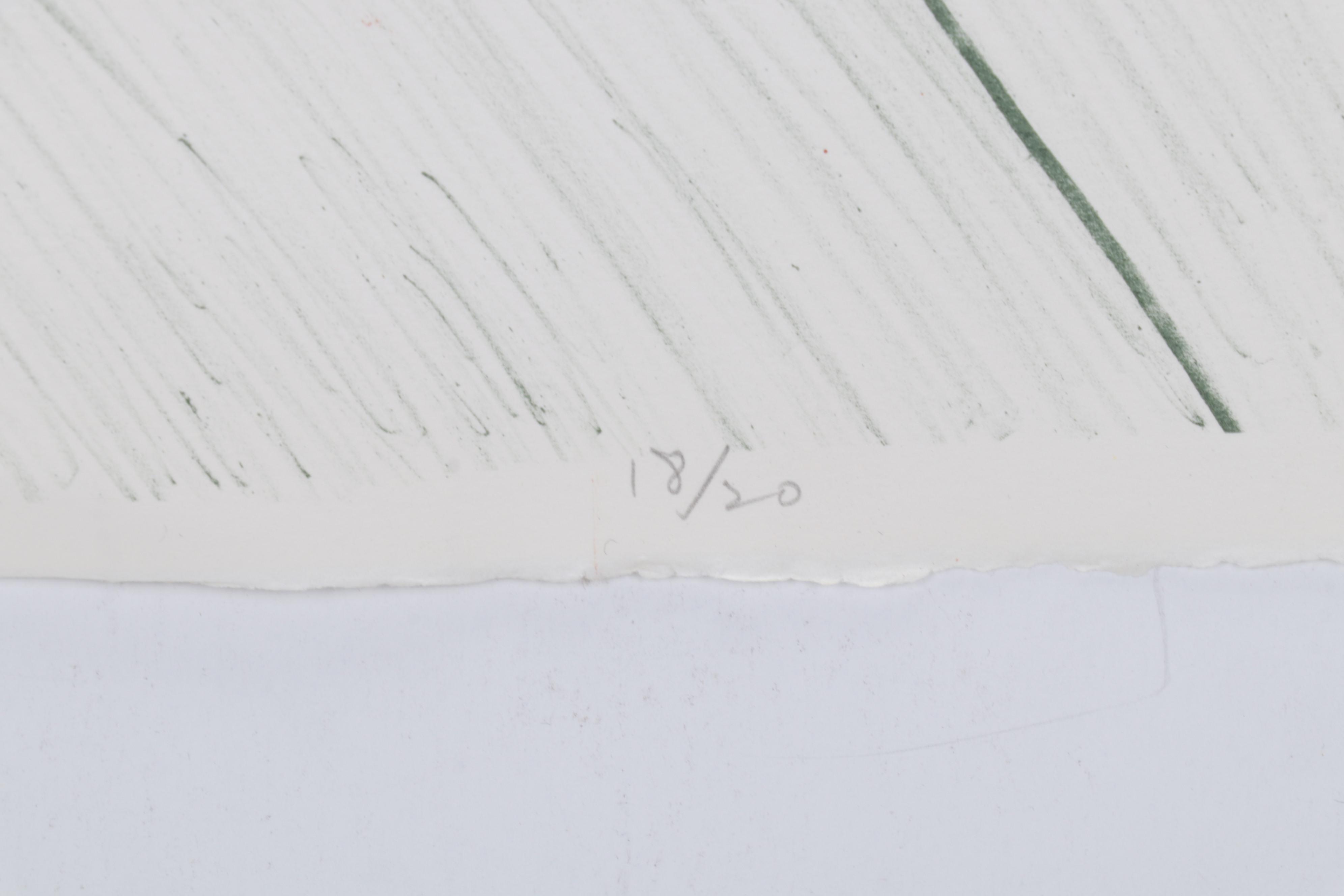 Sidney Chafetz Color Lithograph "Self Portrait," 1987