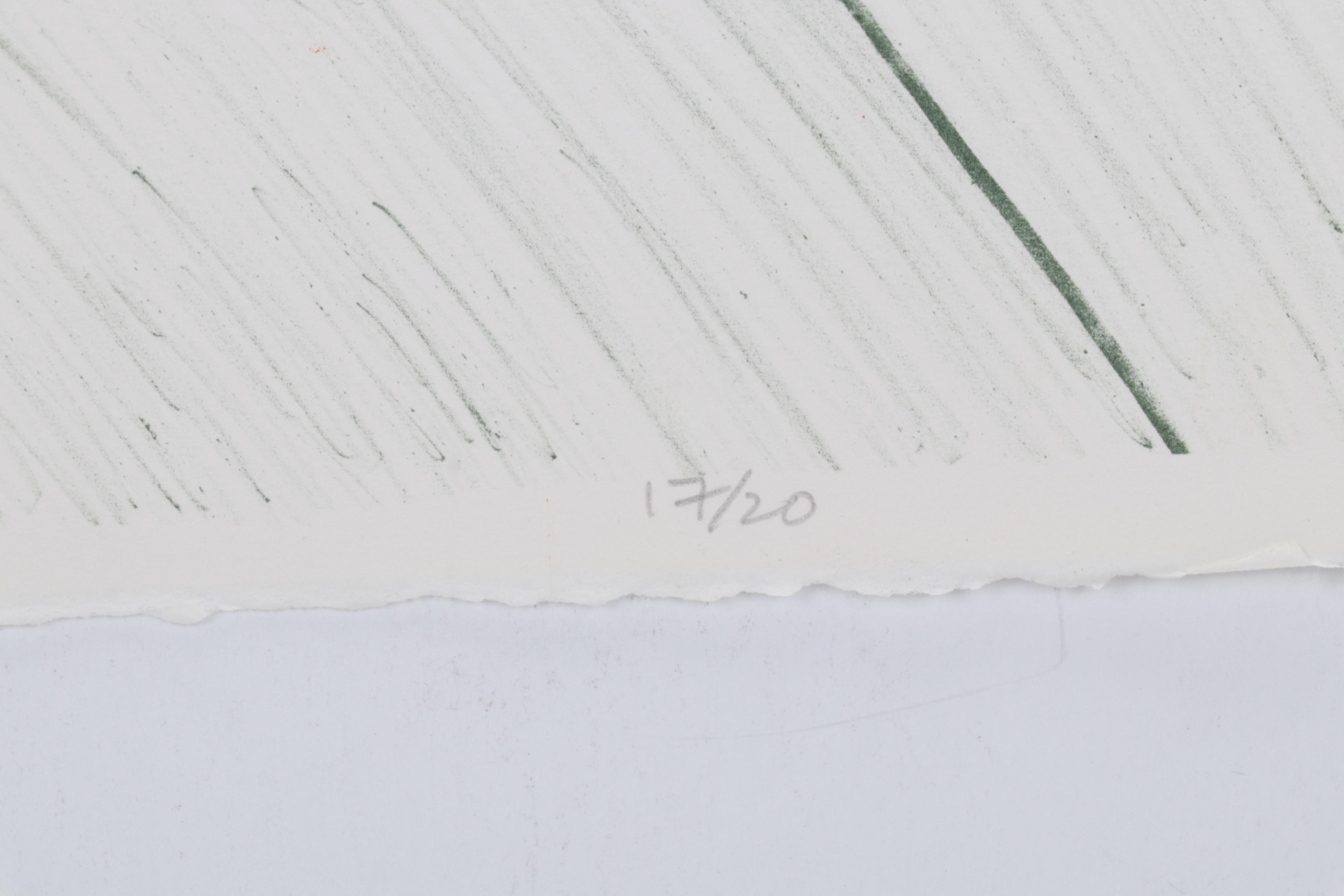 Sidney Chafetz Color Lithograph "Self Portrait," 1987