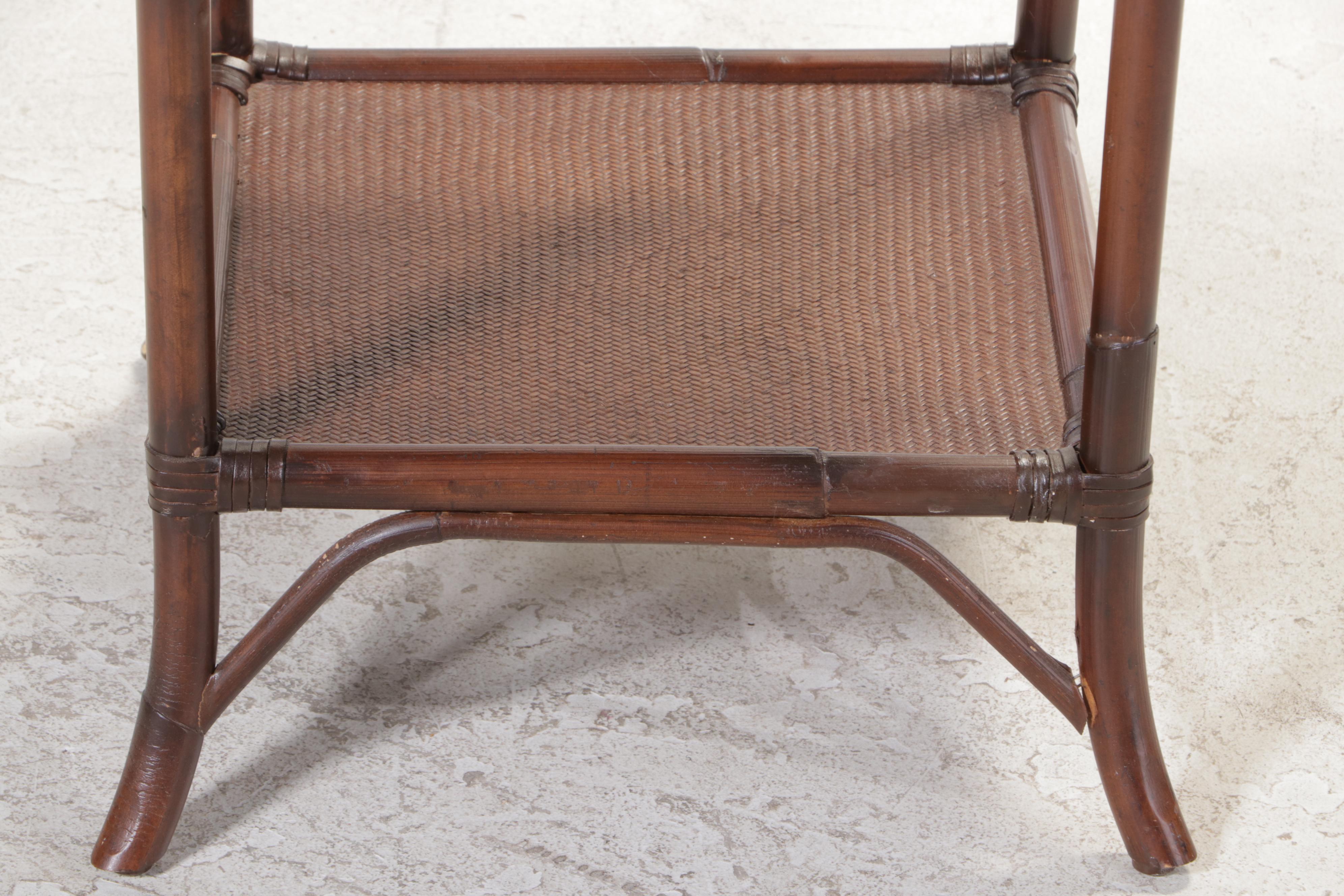 Pottery Barn Rattan Bedside Table