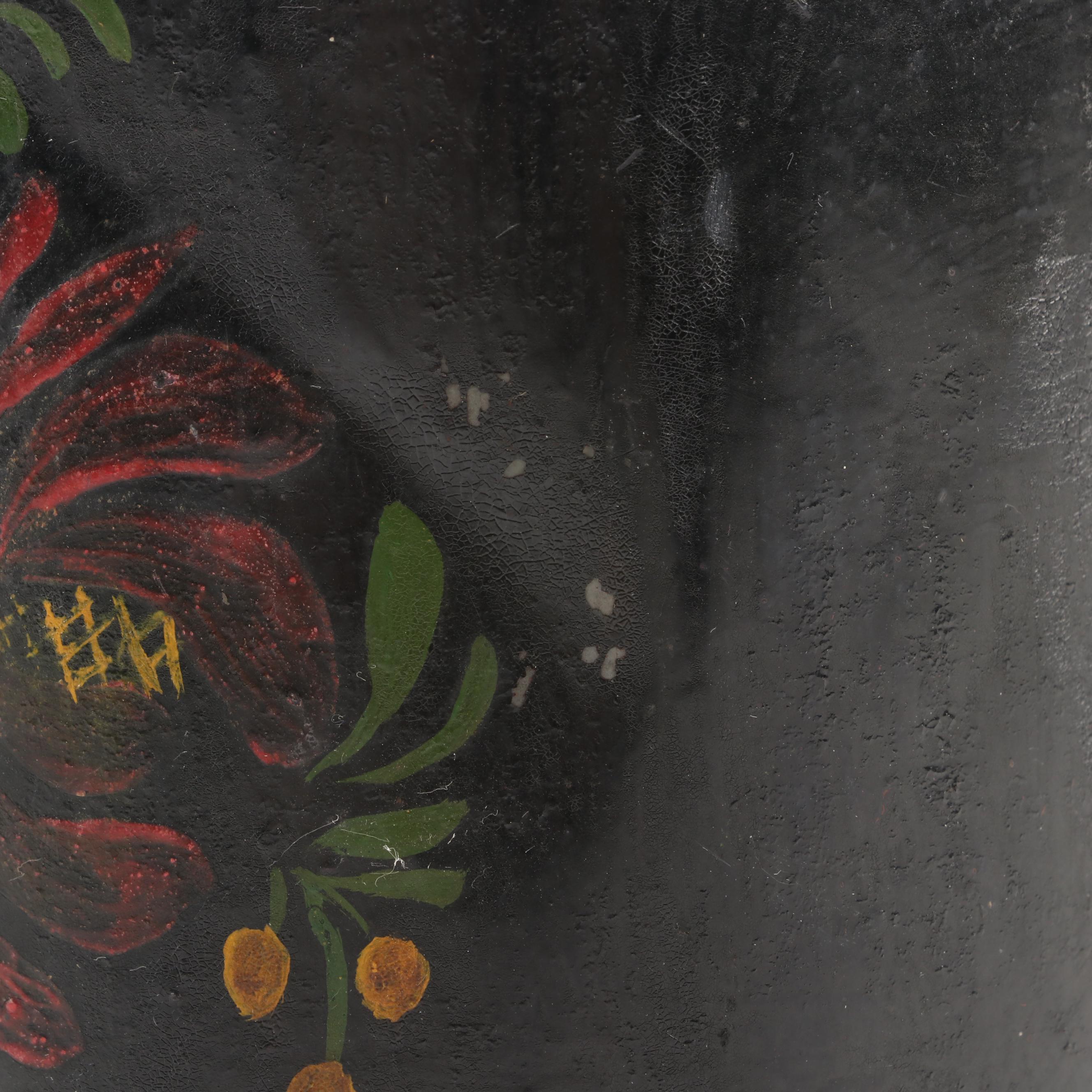 Arcade Cast Iron Lemon Squeezer with Toleware Containers and Other Kitchenware