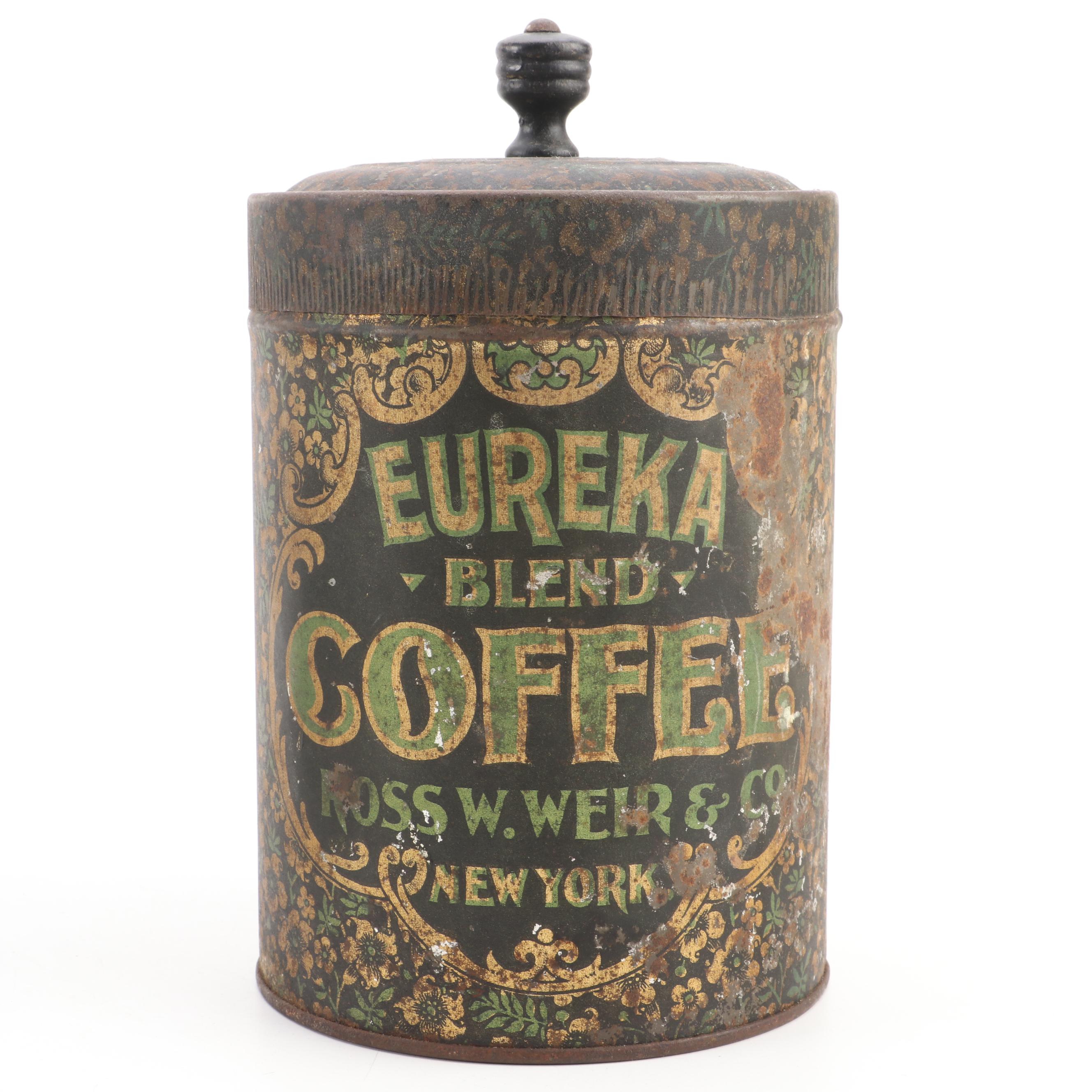 Arcade Cast Iron Lemon Squeezer with Toleware Containers and Other Kitchenware