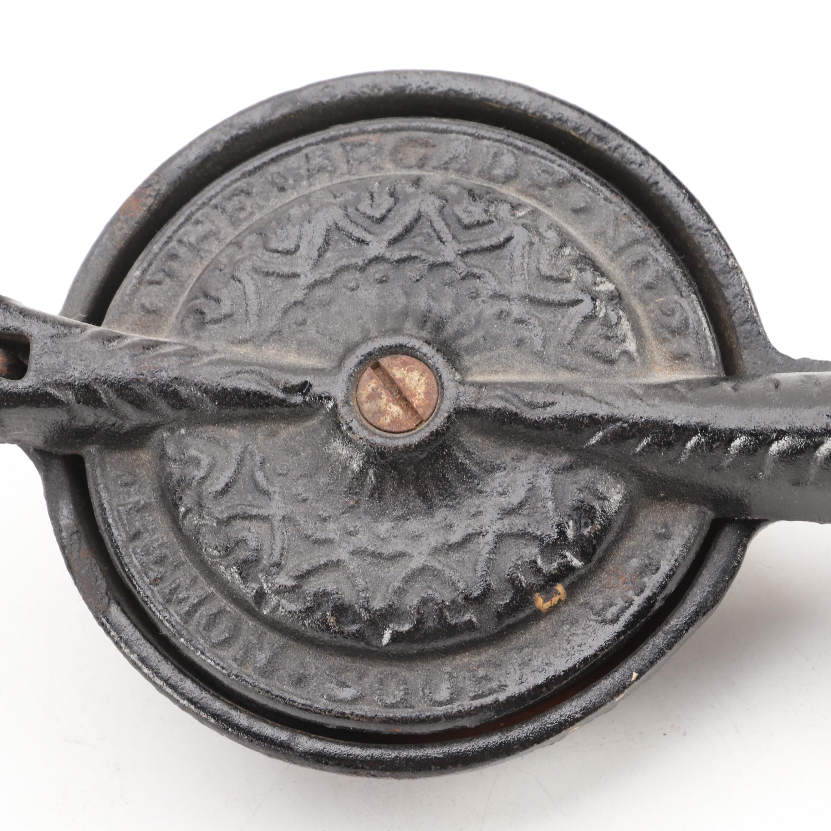 Arcade Cast Iron Lemon Squeezer with Toleware Containers and Other Kitchenware