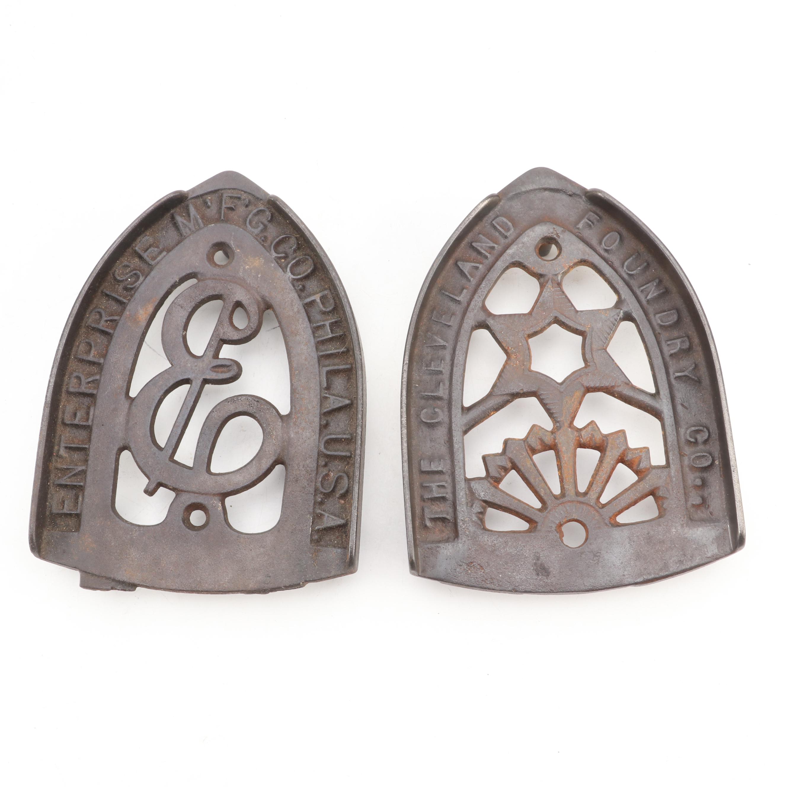 Arcade Cast Iron Lemon Squeezer with Toleware Containers and Other Kitchenware