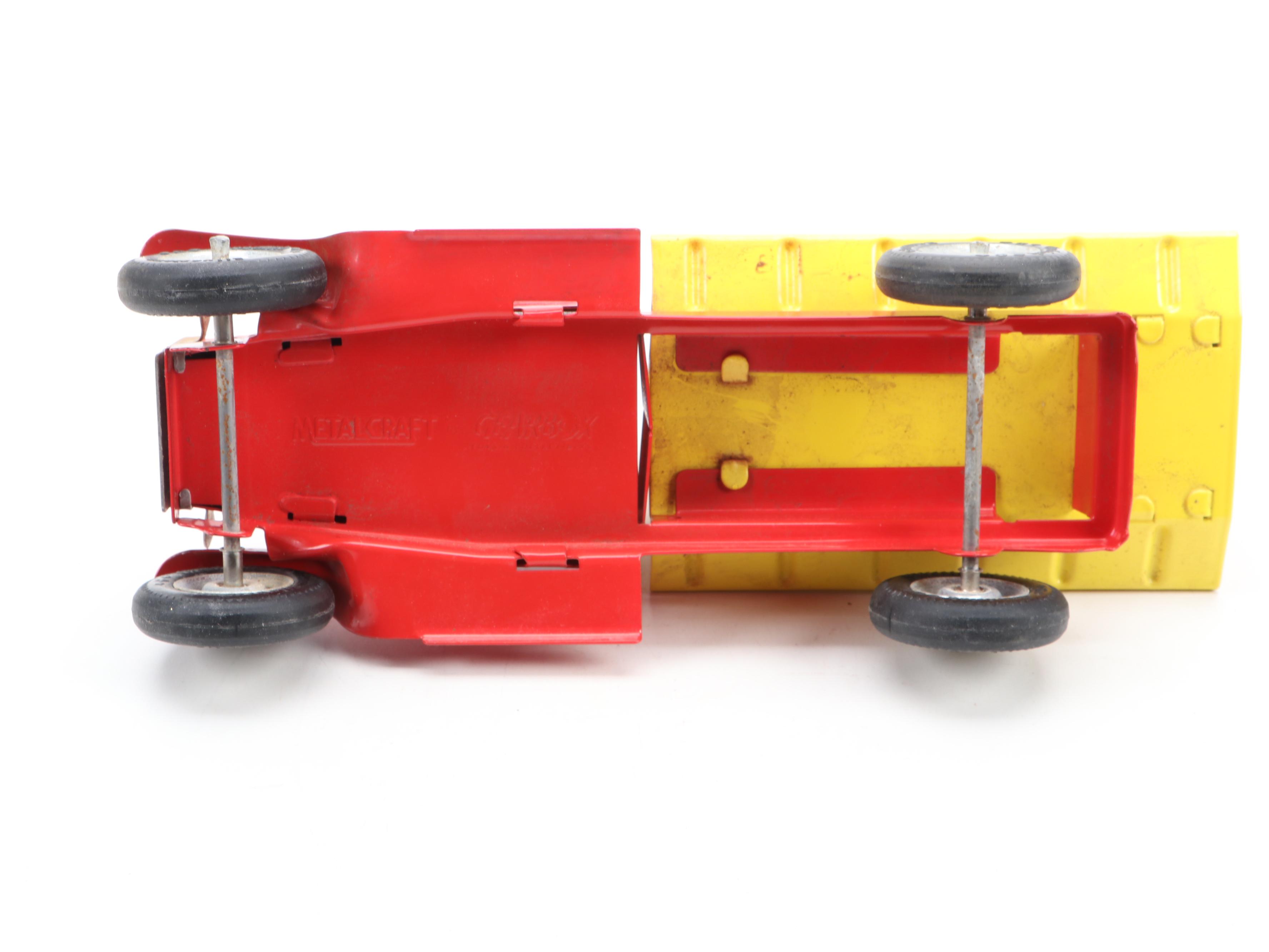 Metalcraft Coca-Cola with Buddy "L" Supermarket Toy Delivery Trucks, Mid-20th C.