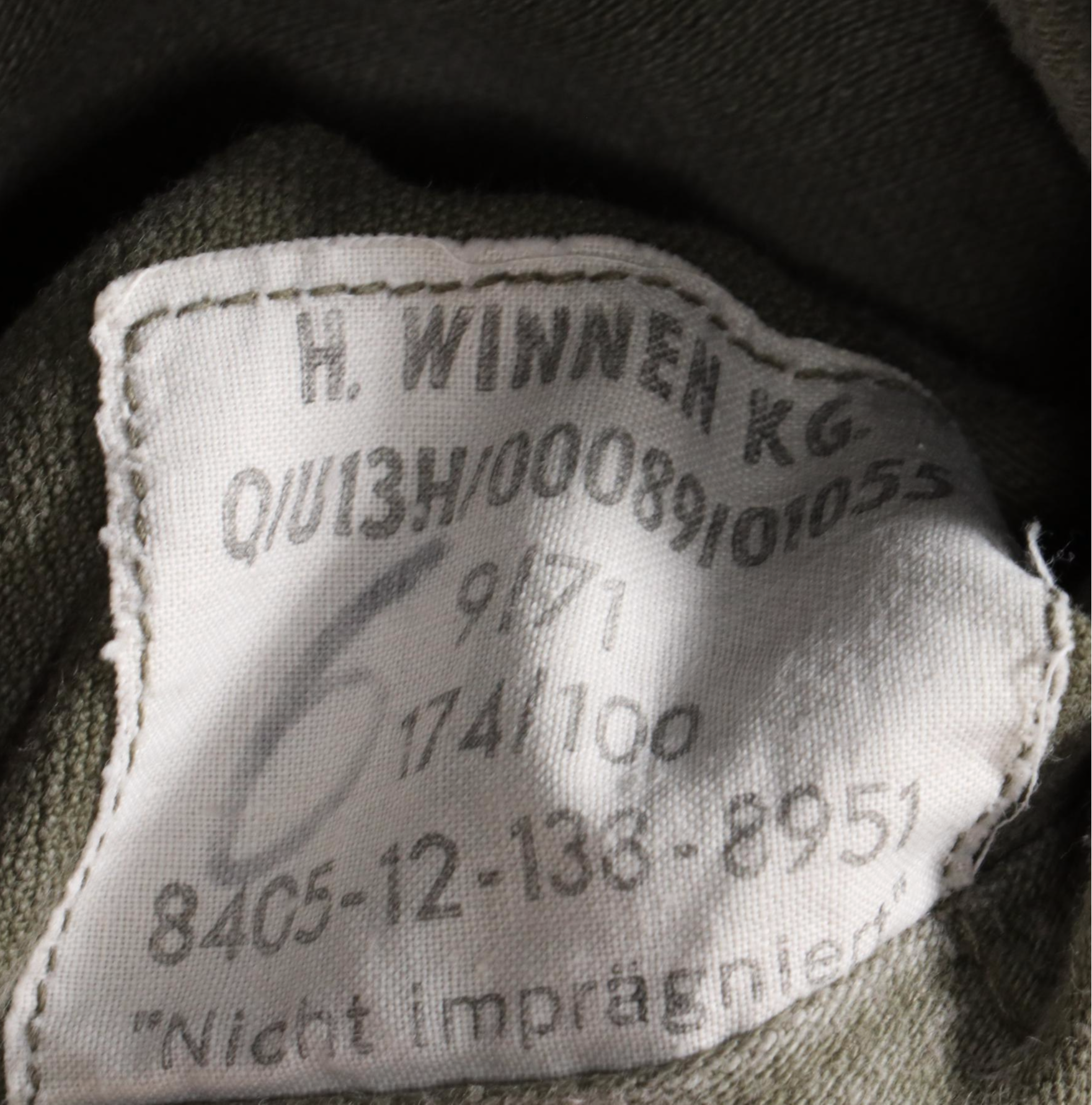 German Army Moleskin Shirt Jacket and Cold Weather Pleated Uniform Trousers