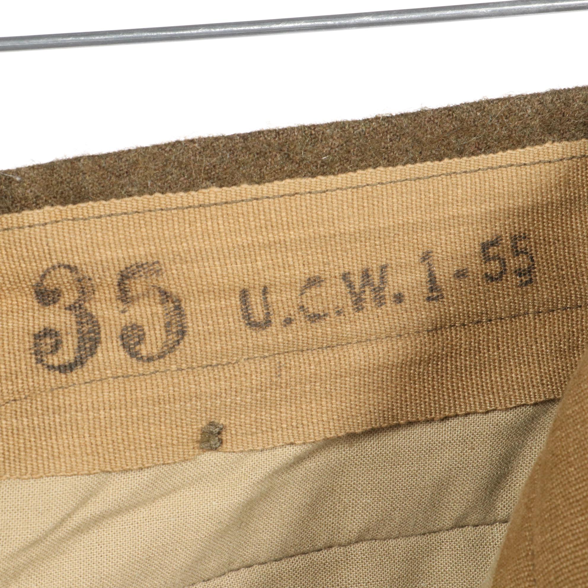 German Army Moleskin Shirt Jacket and Cold Weather Pleated Uniform Trousers