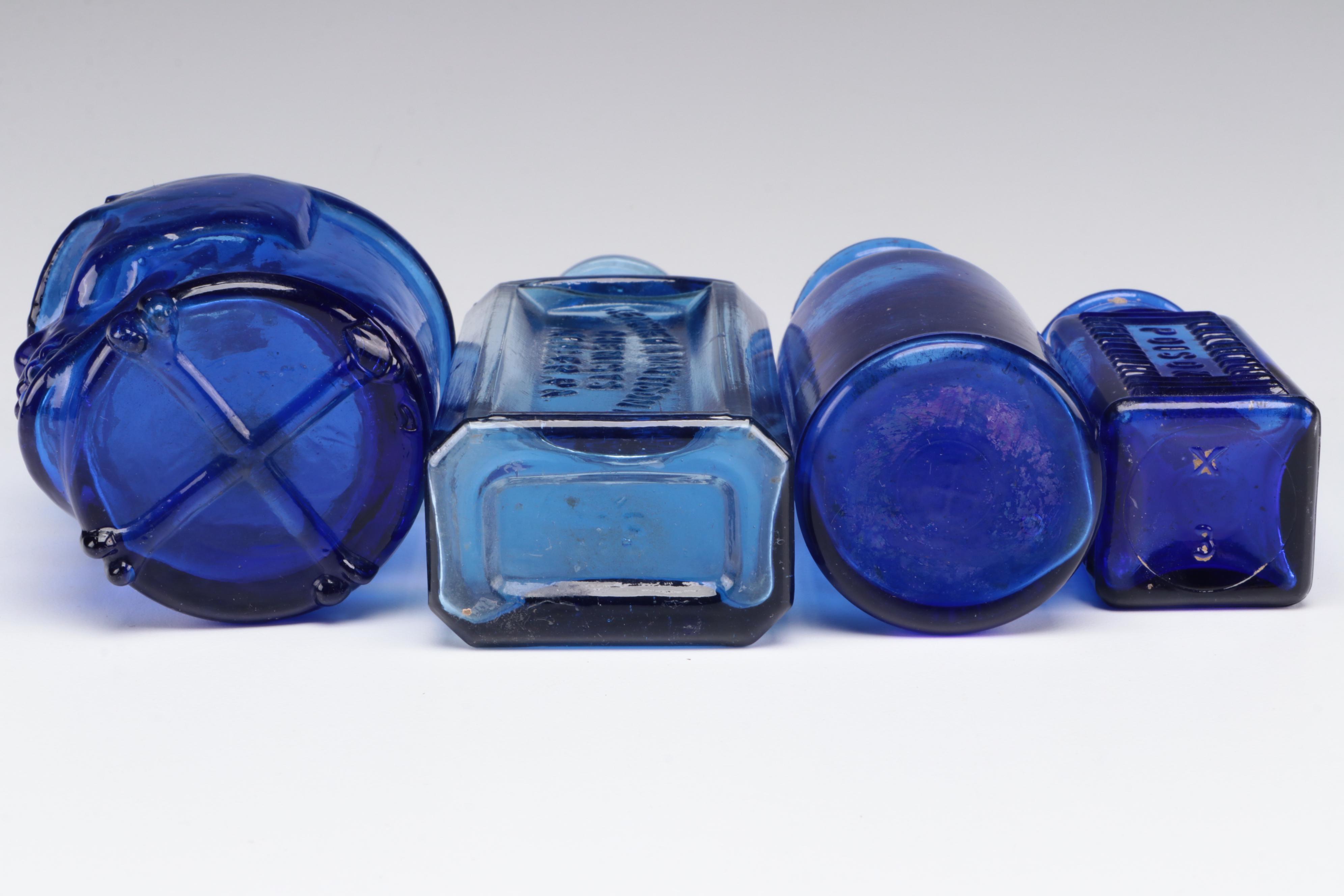 Keasbey & Mattison, Chelf Chemical and Other Cobalt Glass Bottles