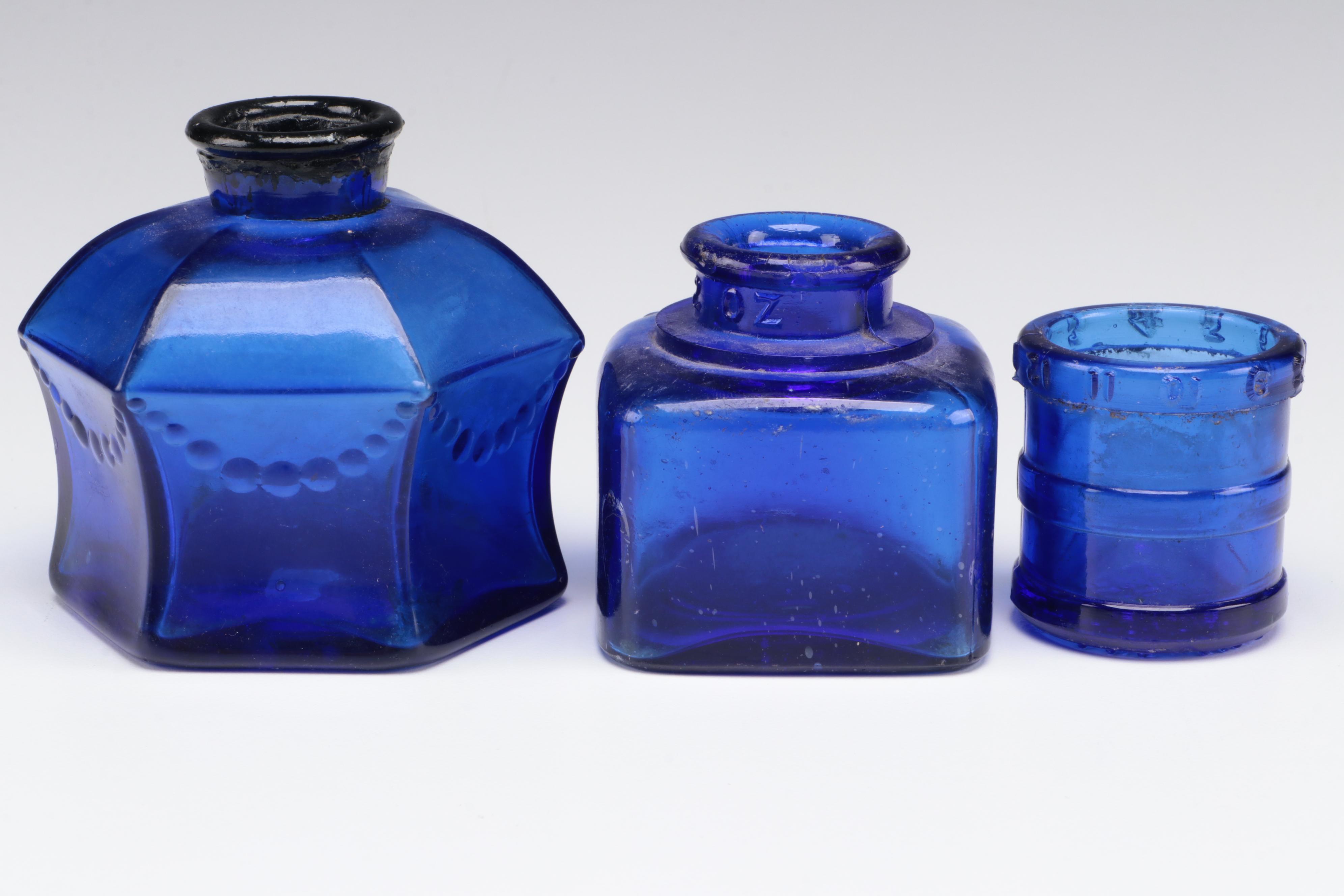 Keasbey & Mattison, Chelf Chemical and Other Cobalt Glass Bottles