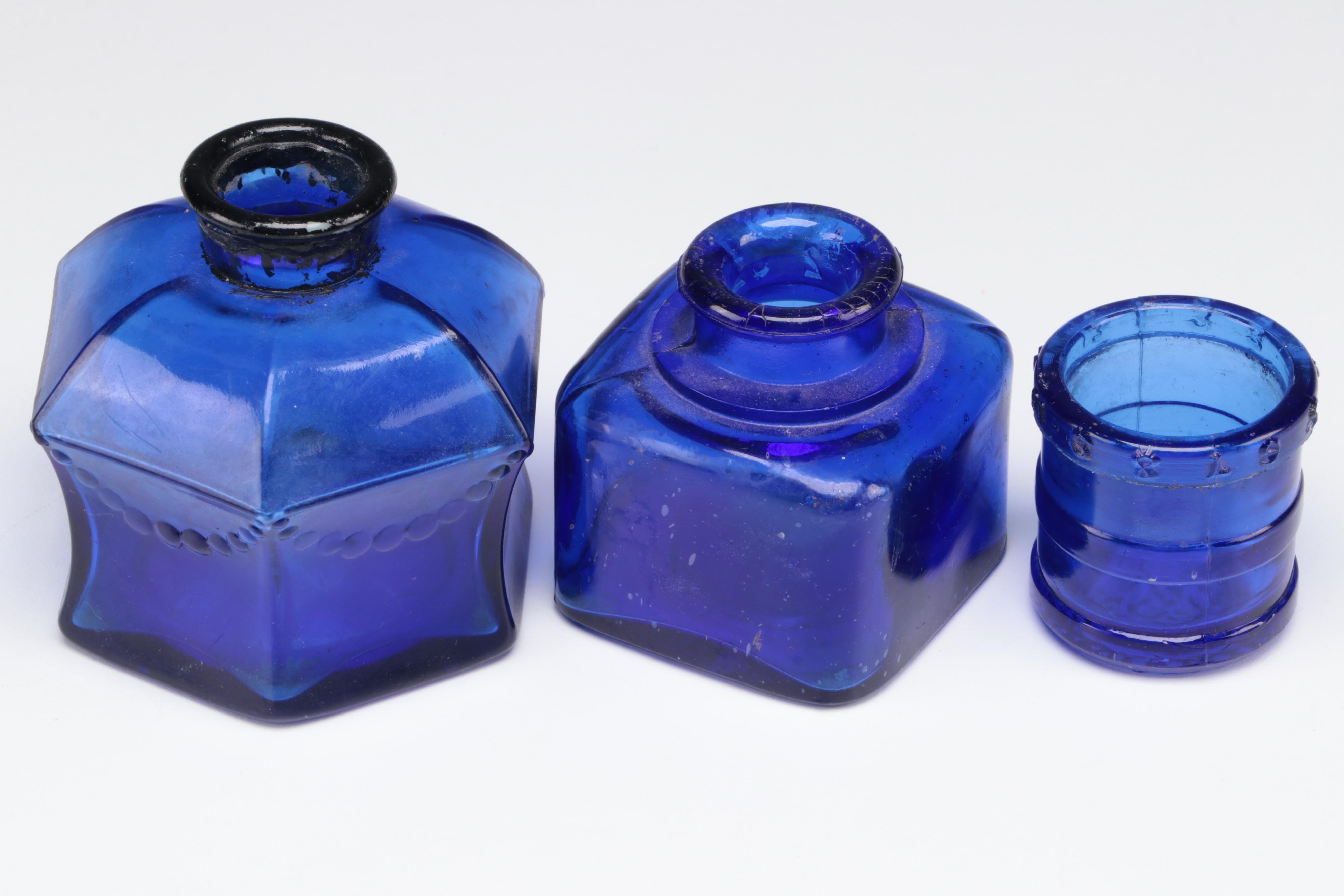 Keasbey & Mattison, Chelf Chemical and Other Cobalt Glass Bottles