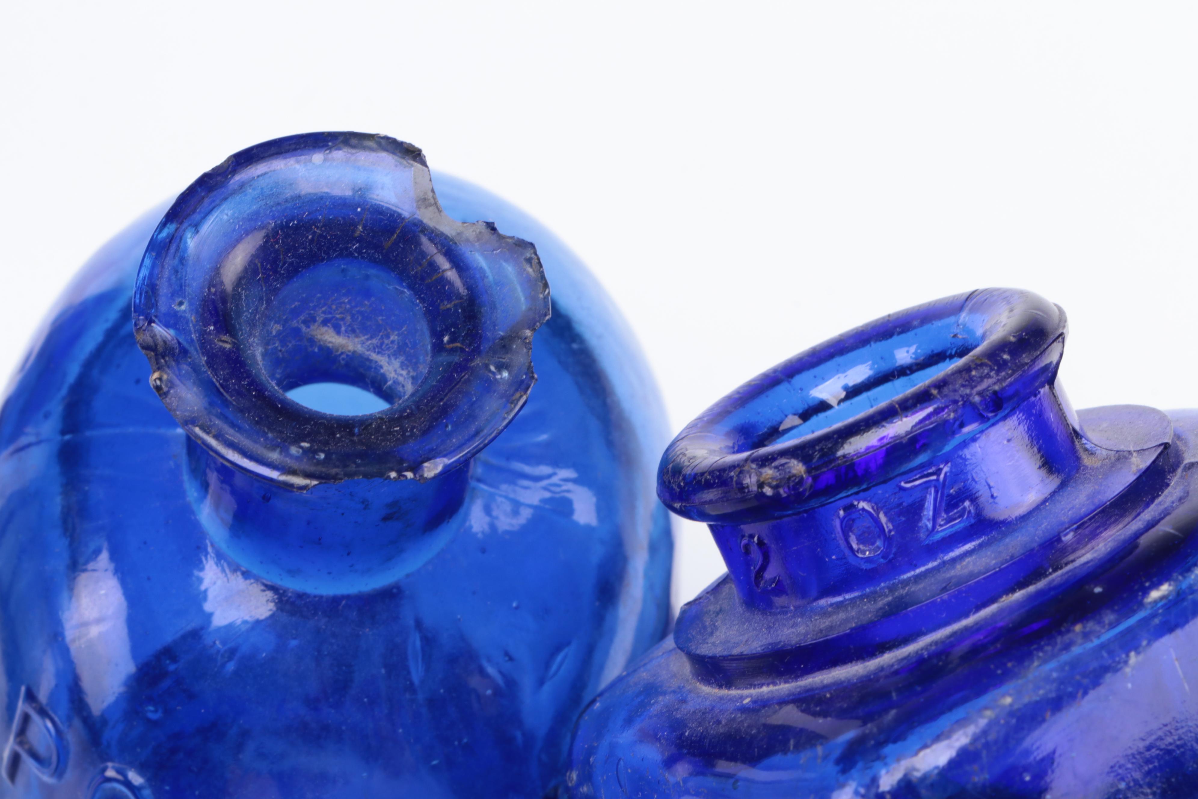 Keasbey & Mattison, Chelf Chemical and Other Cobalt Glass Bottles