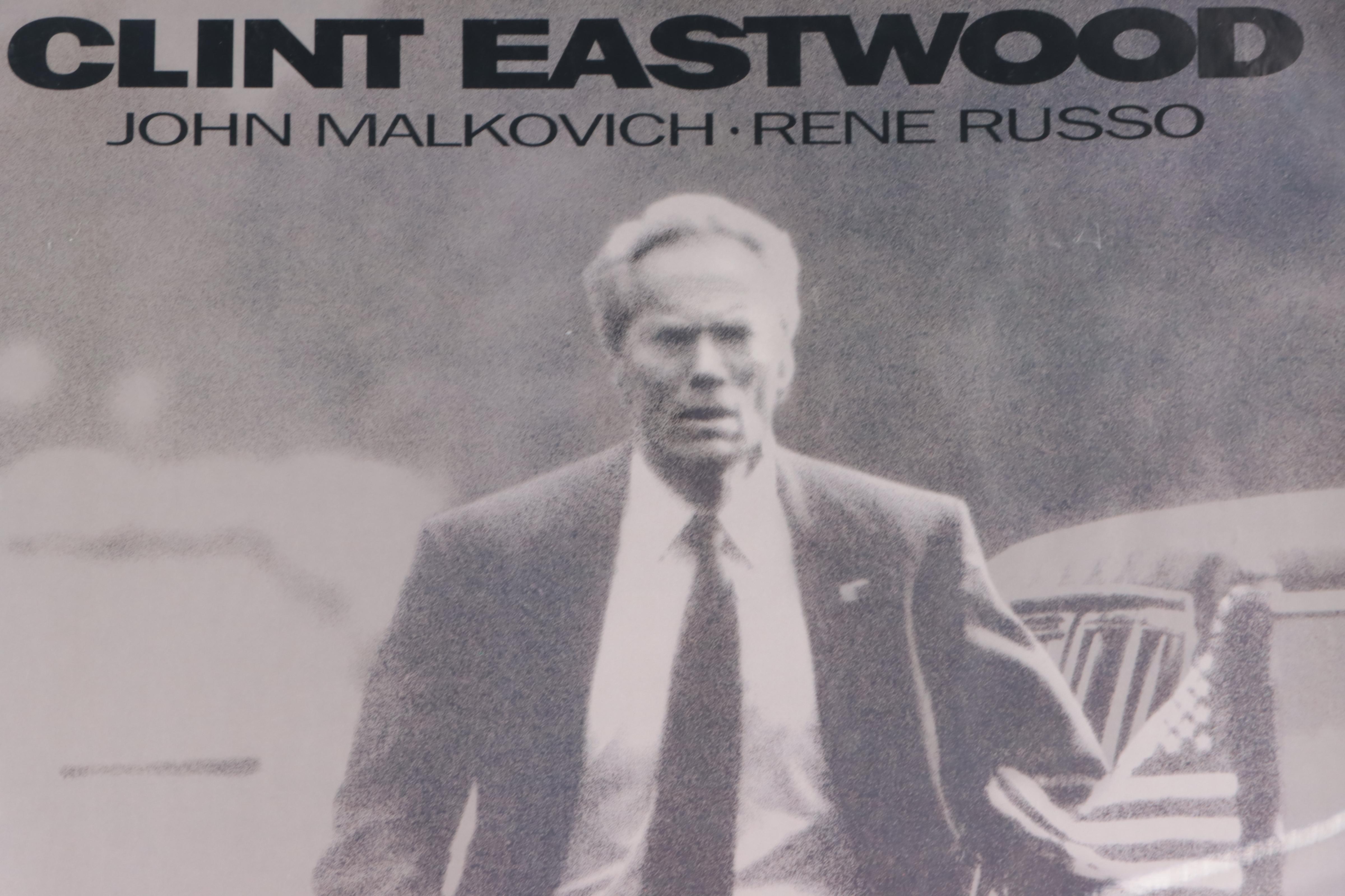 Signed Clint Eastwood "In The Line of Fire" Poster