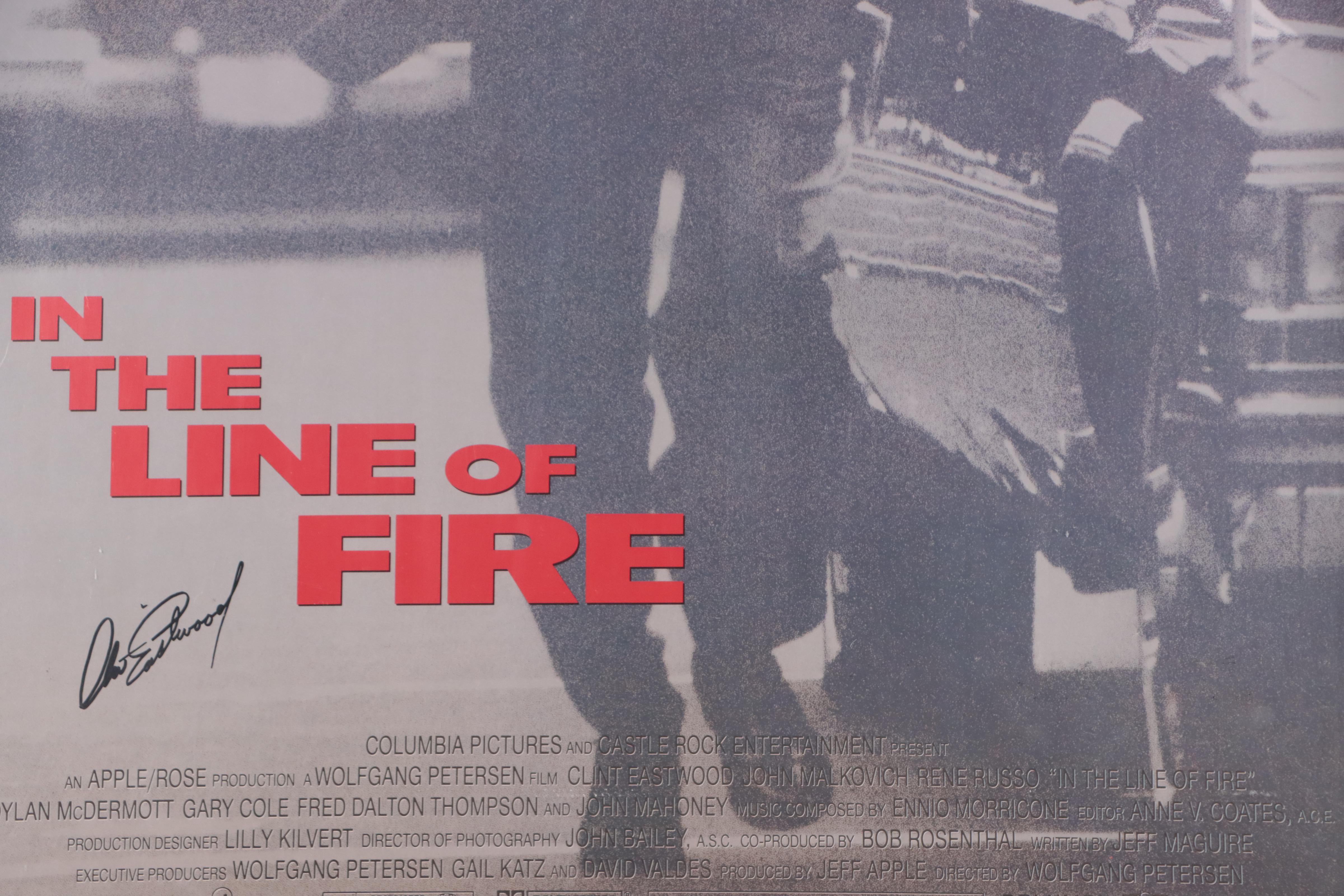 Signed Clint Eastwood "In The Line of Fire" Poster