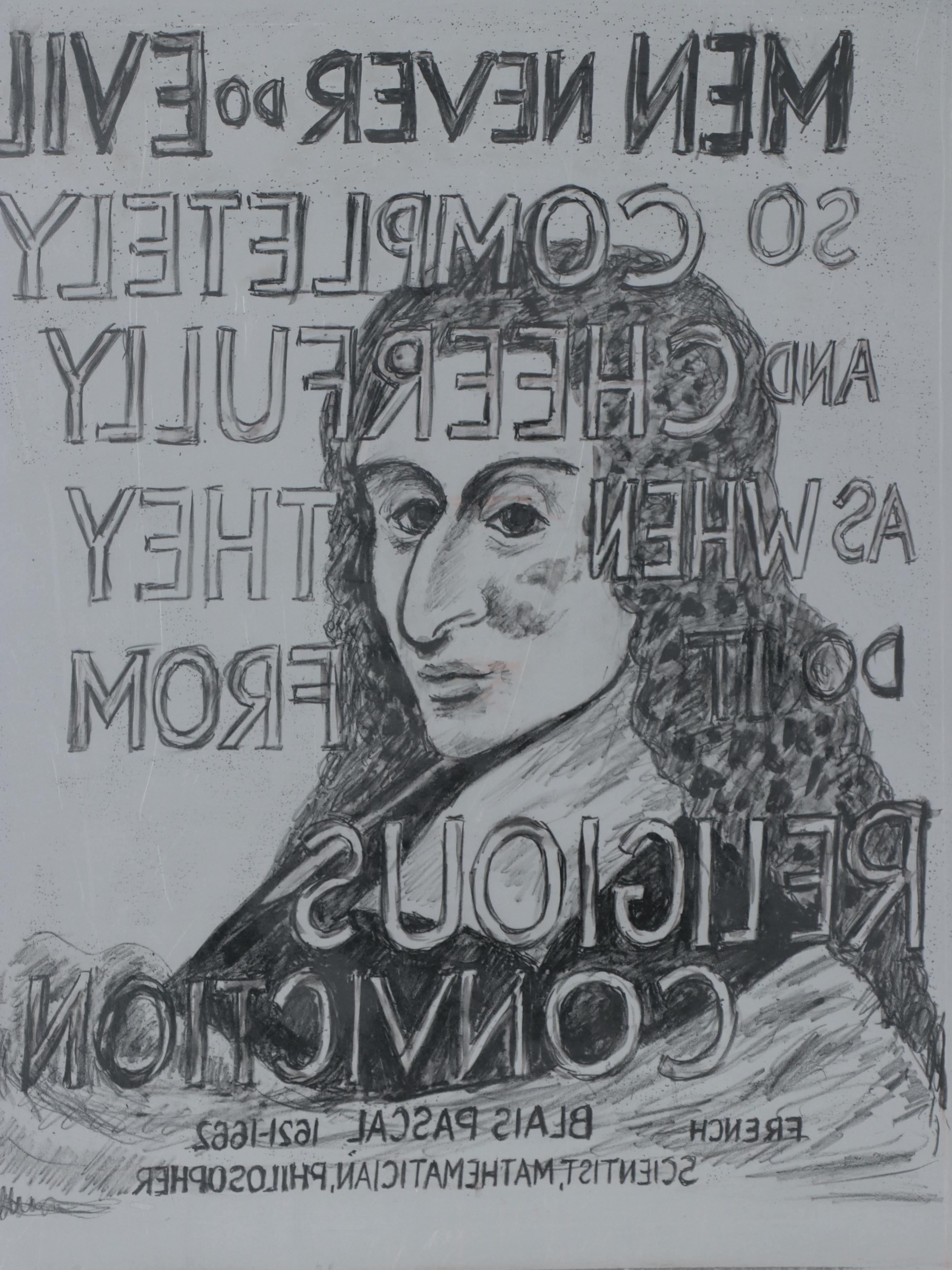 Sidney Chafetz Lithograph and Lithograph Plates of Blais Pascal