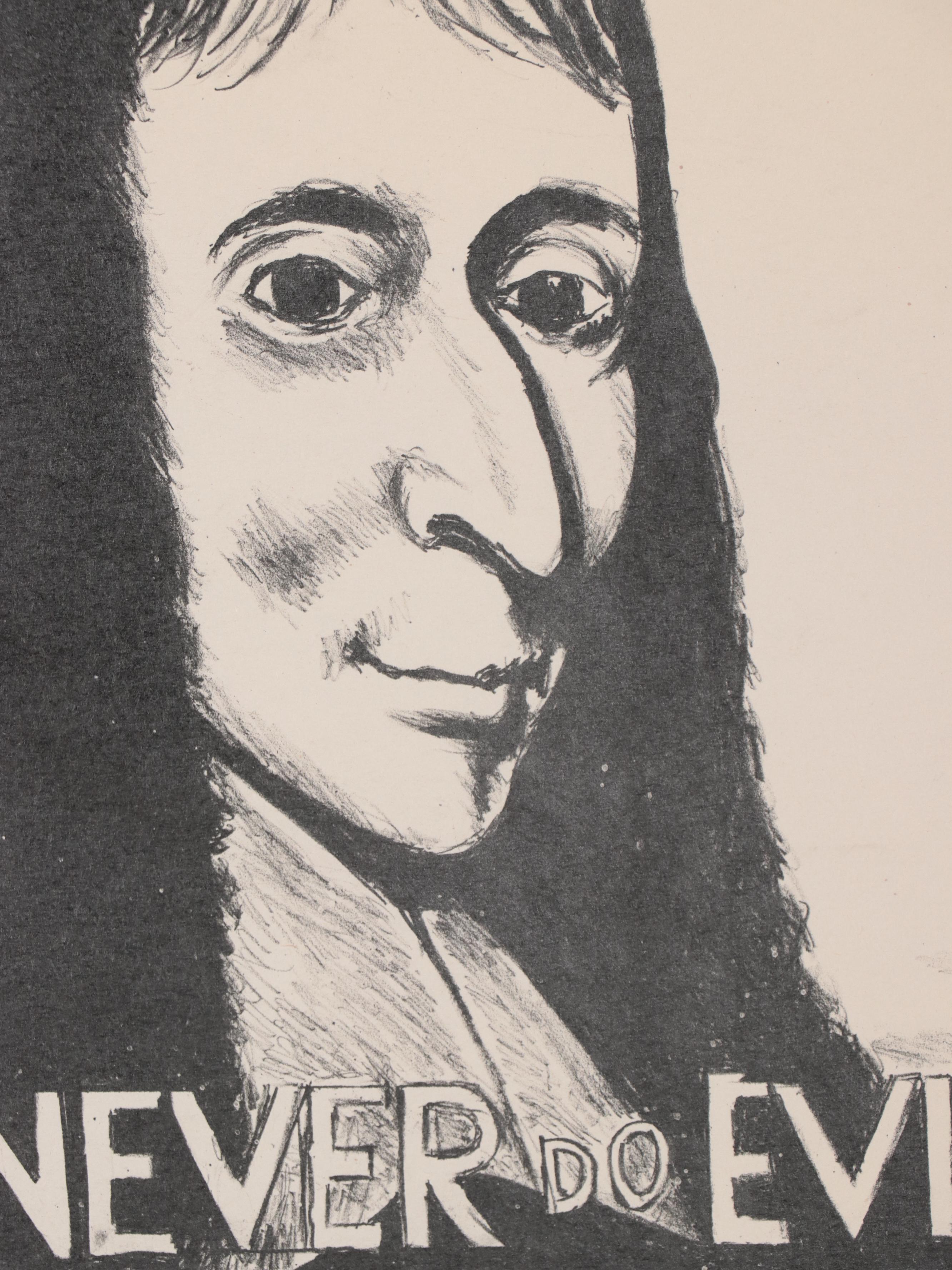 Sidney Chafetz Lithograph and Lithograph Plates of Blais Pascal