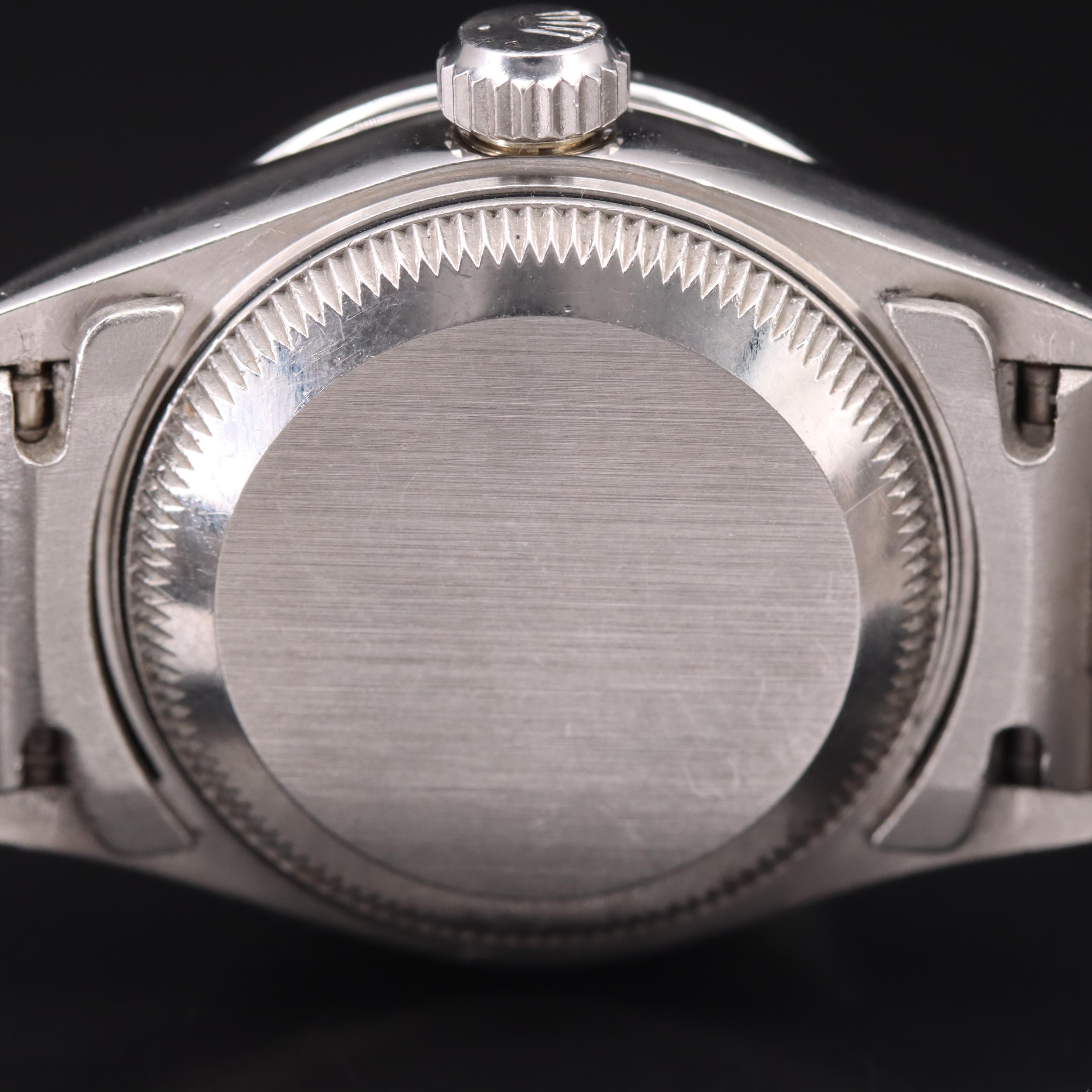 1995 Rolex Platinum Factory Diamond Dial and Custom Bezel Datejust Watch