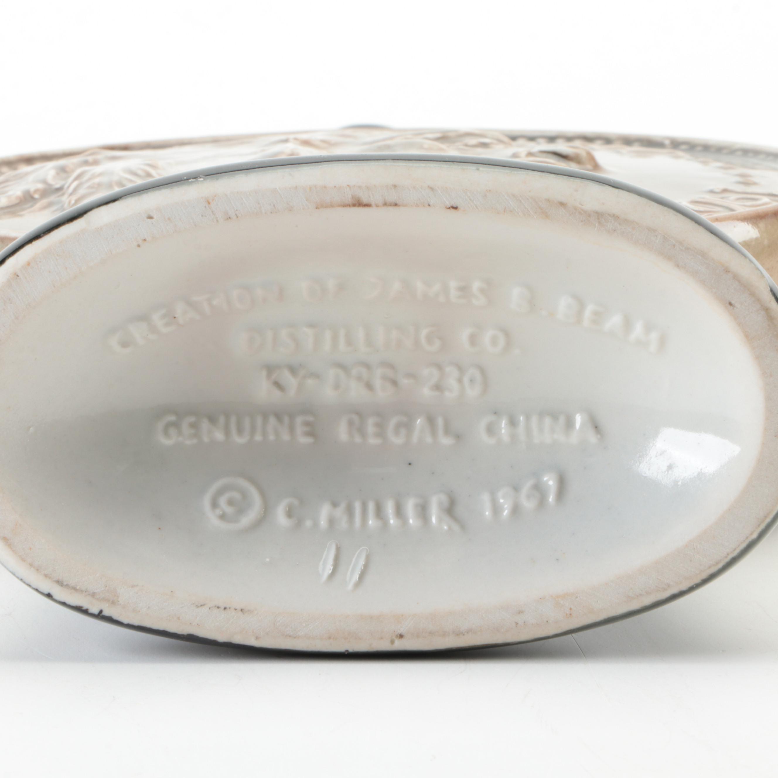 Regal China Beam Antioch, Illinois Diamond Jubilee Commemorative Decanter, 1967