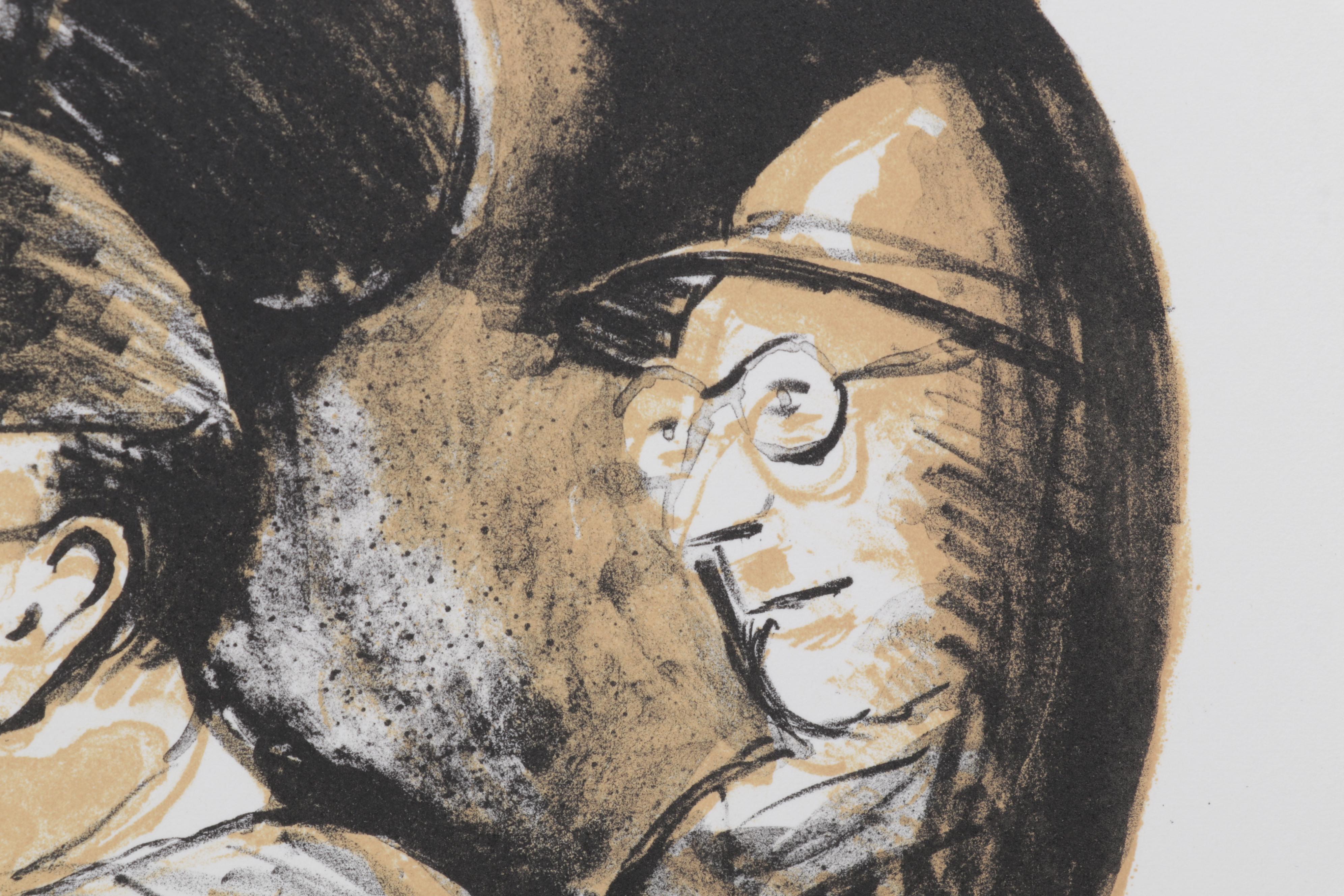 Sidney Chafetz Color Lithograph "Mirror Image," 1996