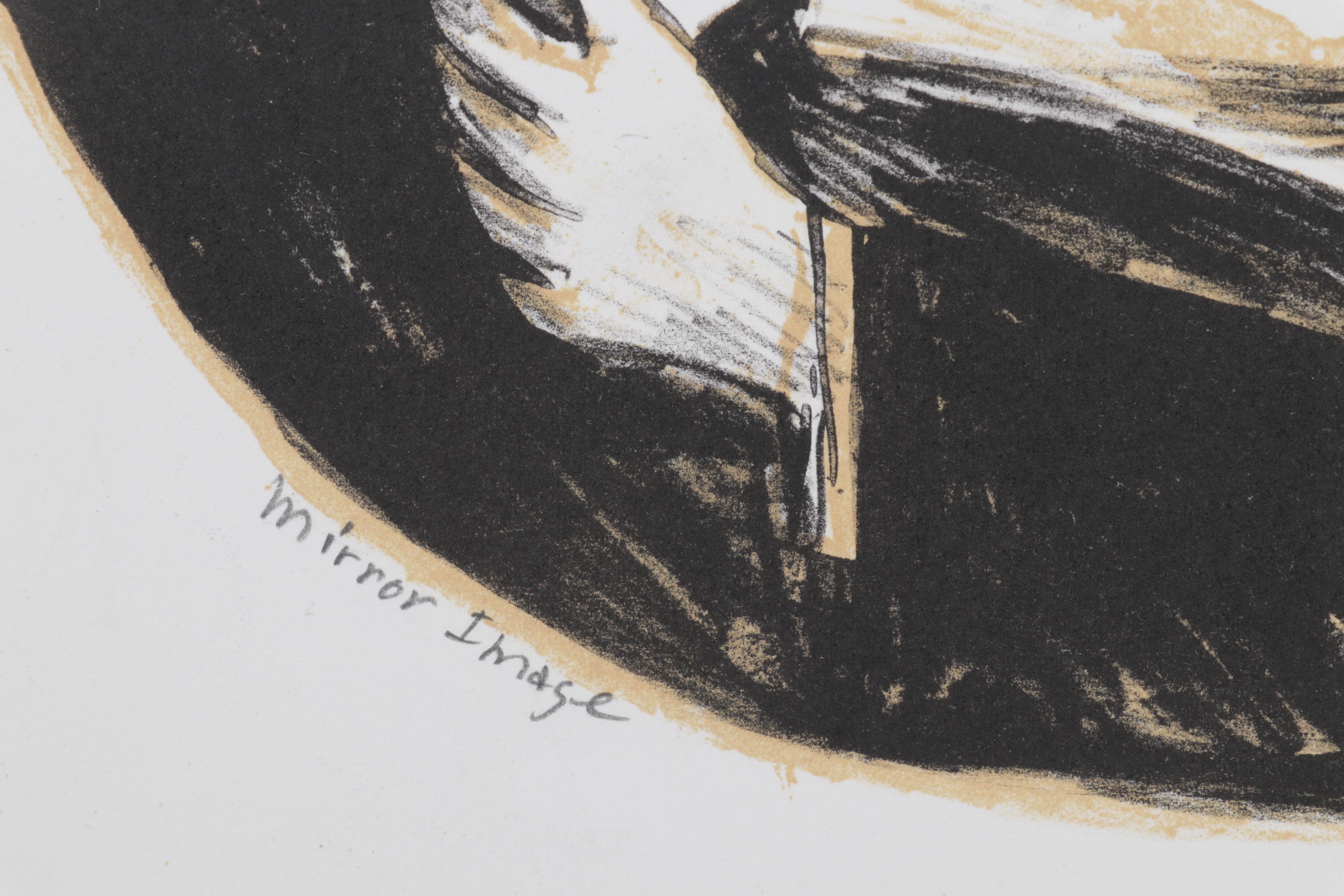 Sidney Chafetz Color Lithograph "Mirror Image," 1996