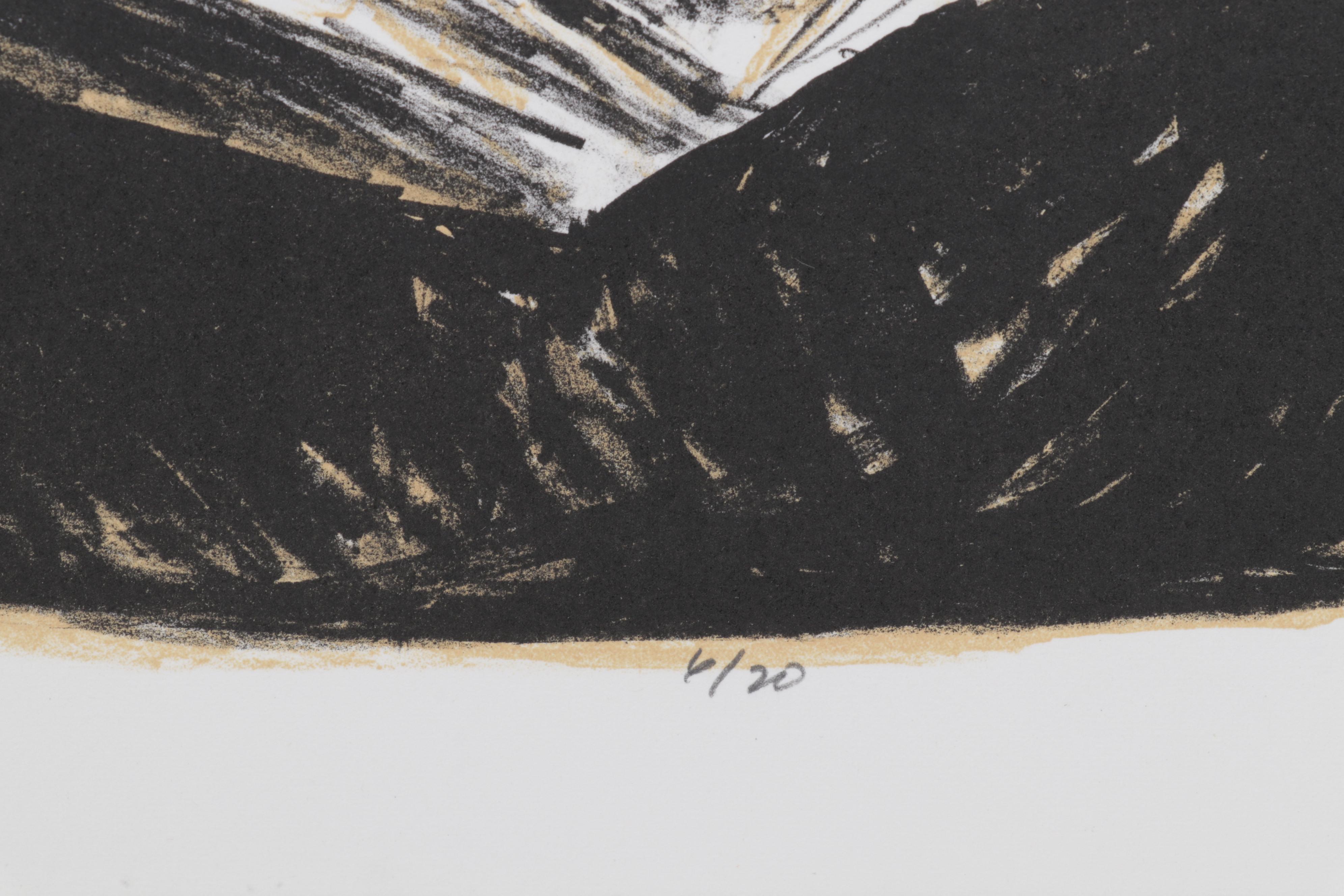 Sidney Chafetz Color Lithograph "Mirror Image," 1996