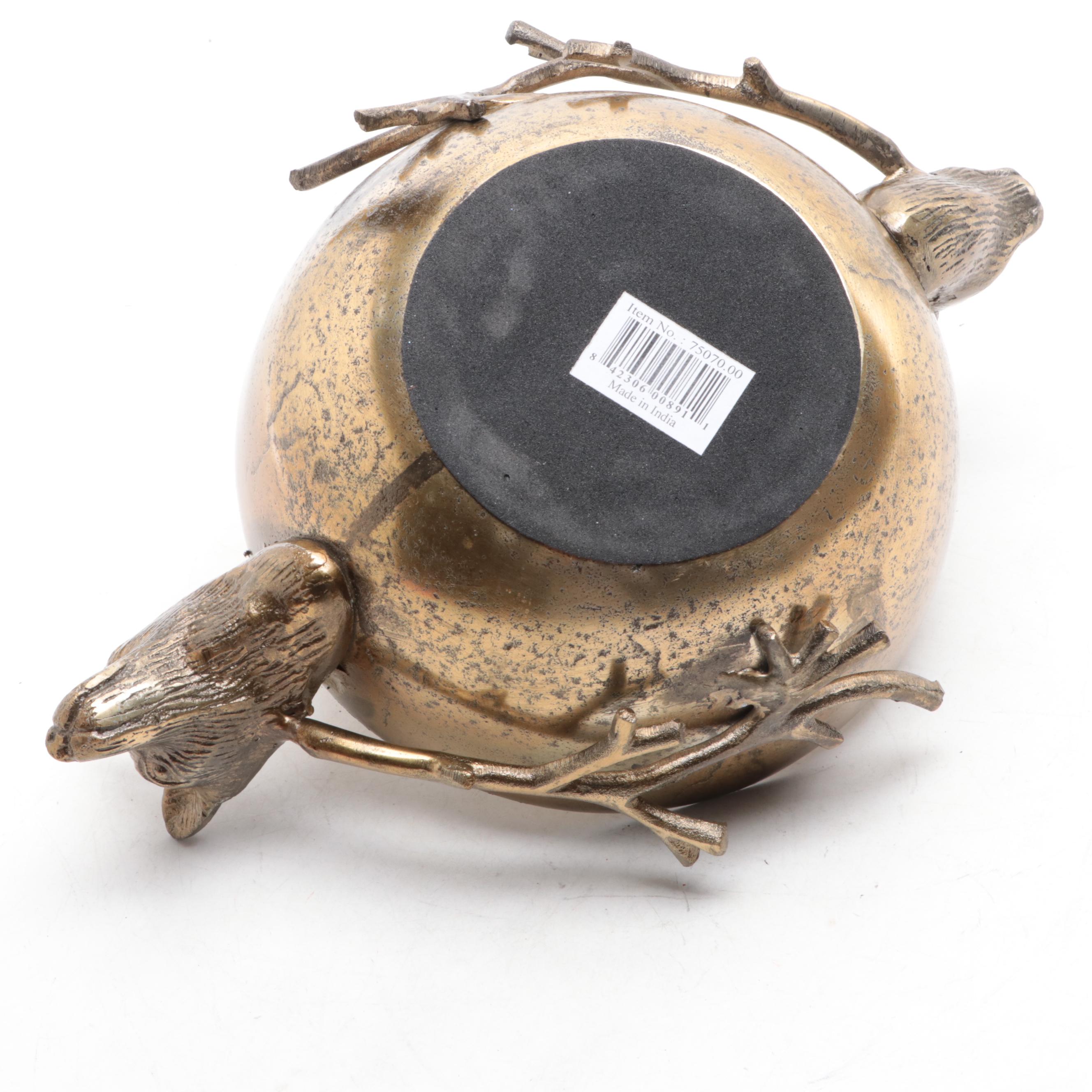 Brass Eric + Eloise Collection Handled Bowl