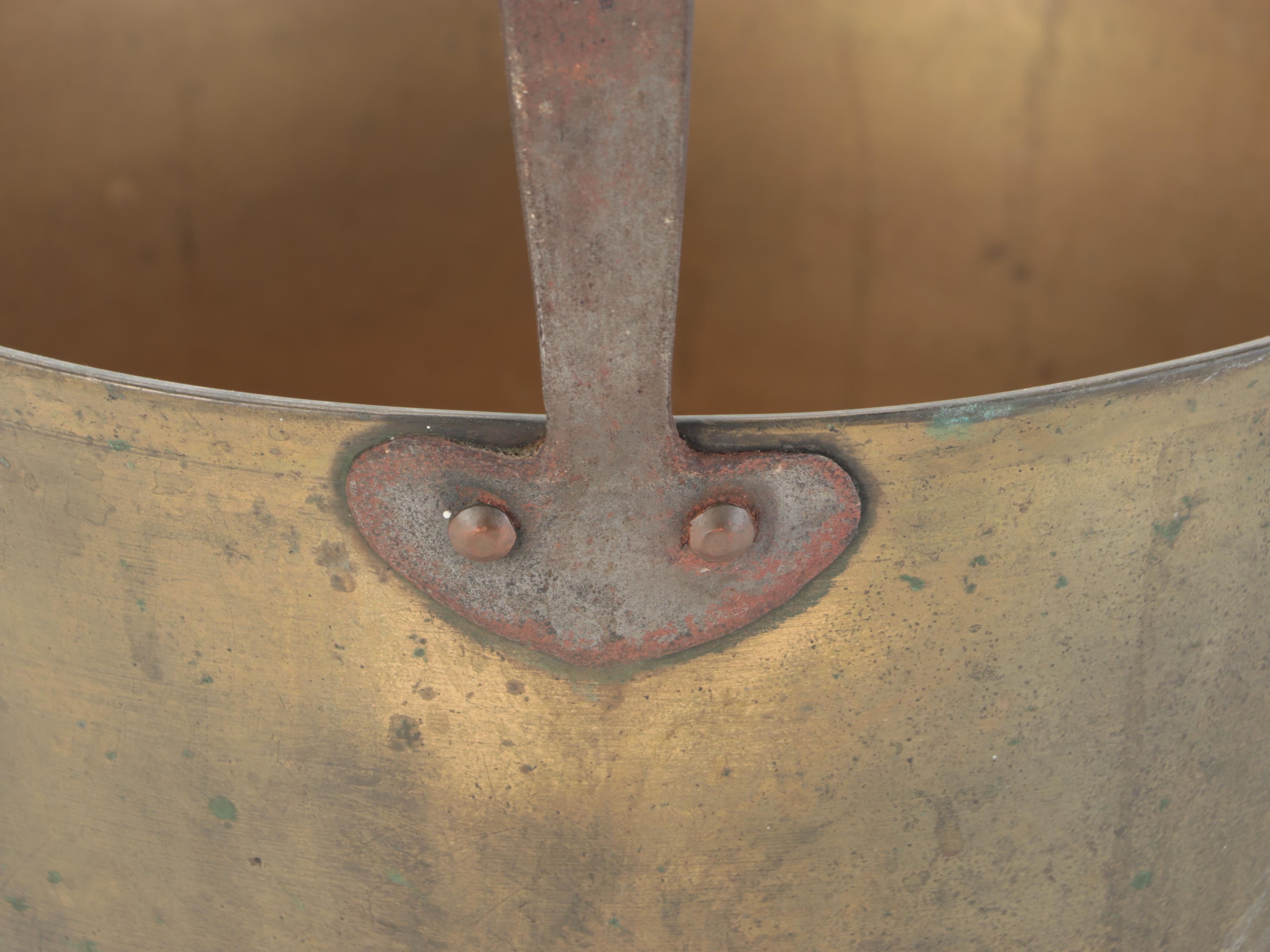 Brass Fixed Handled Jam Pan, Early to Mid 20th Century