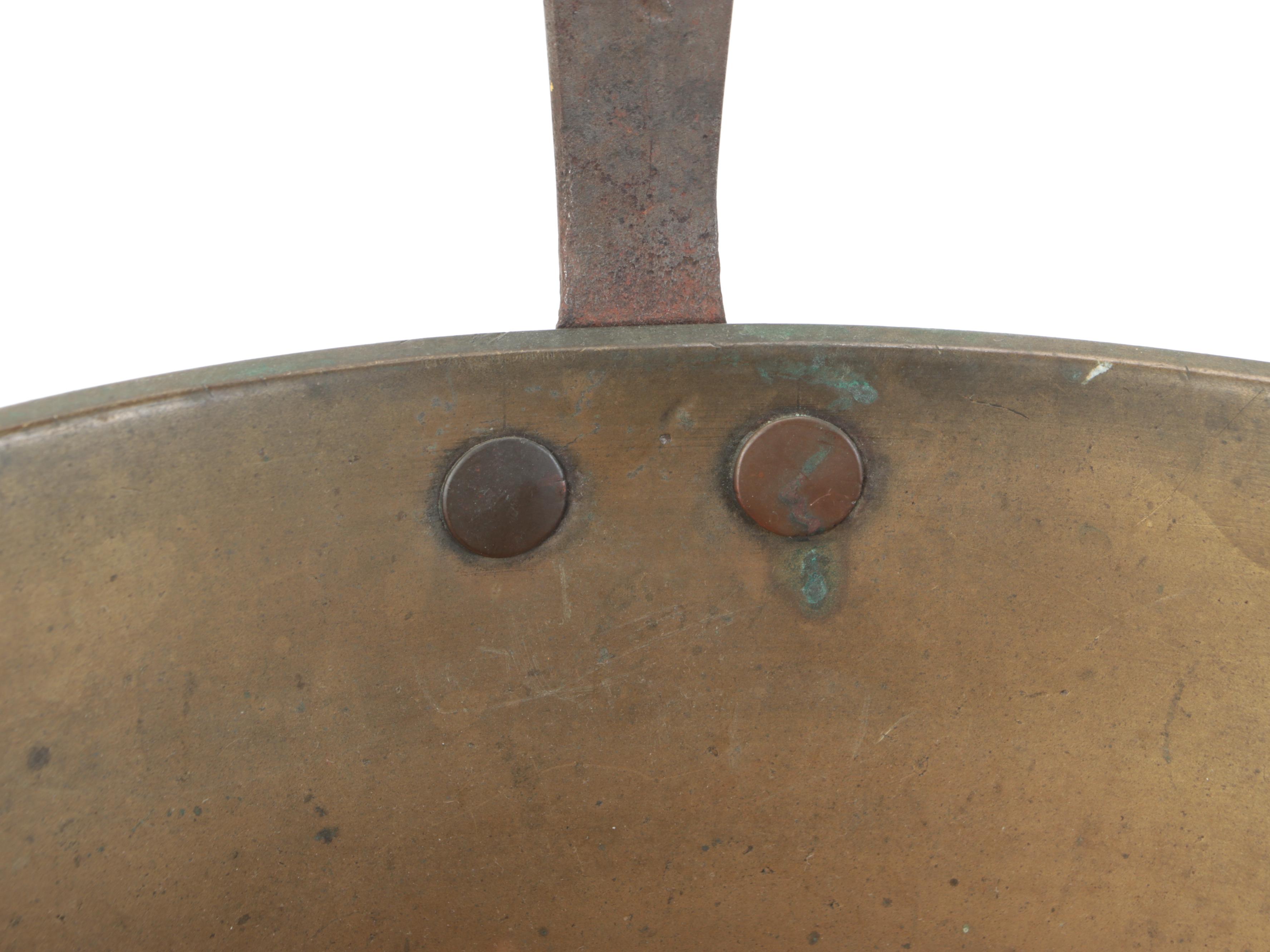 Brass Fixed Handled Jam Pan, Early to Mid 20th Century