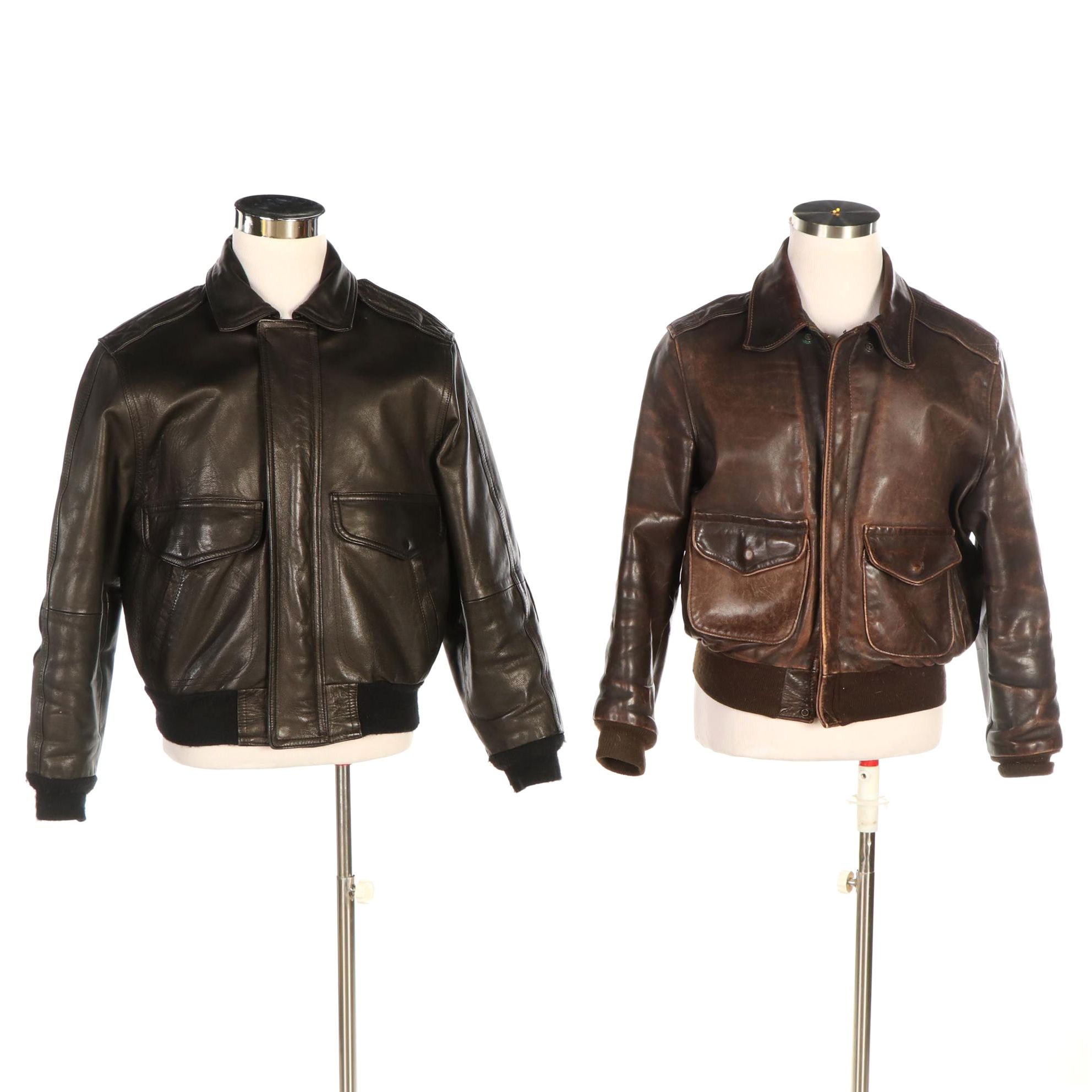 Men's San Diego Leather Jacket Company and Schott Bros, Inc. Leather Jackets